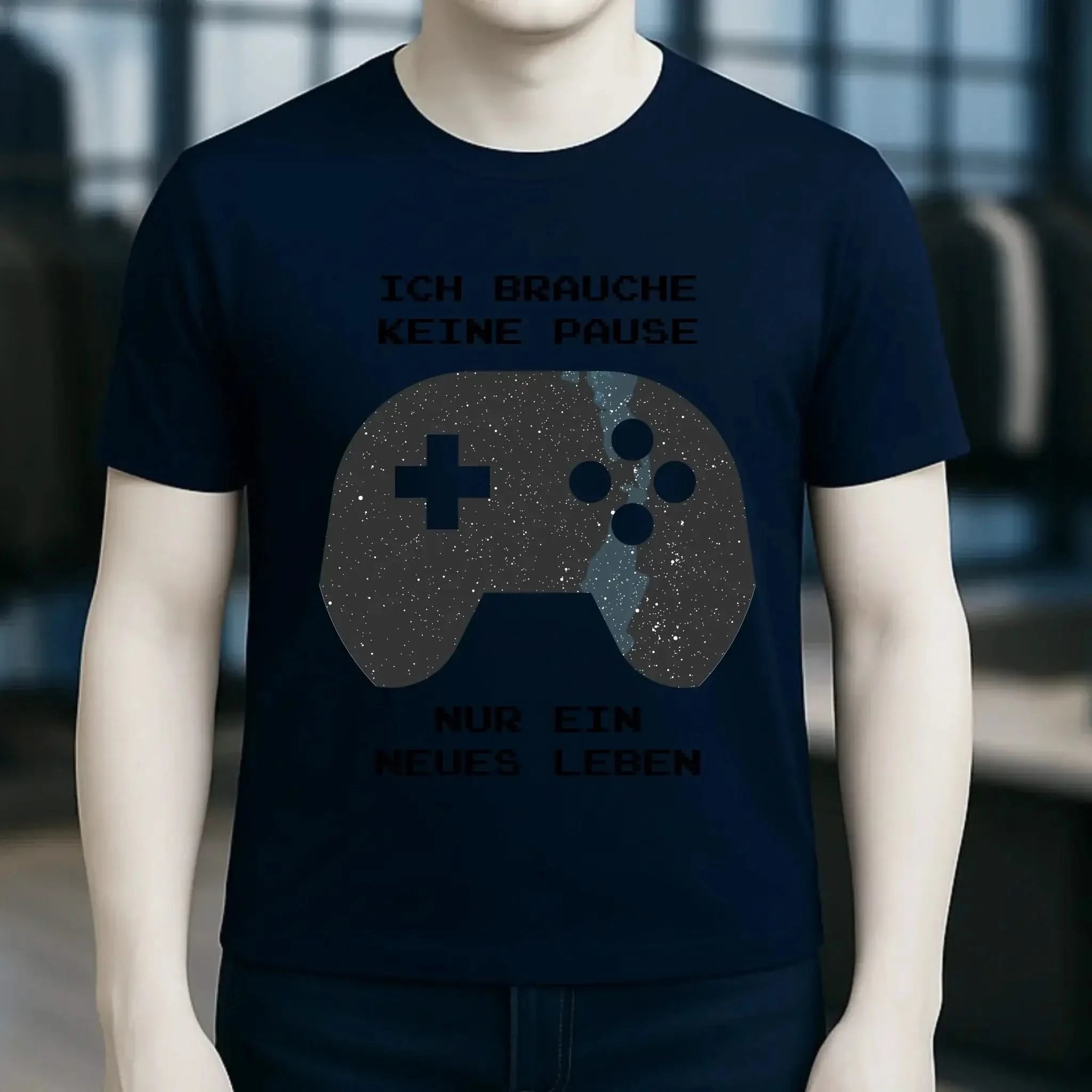 Echte Sternkarte als Controller + Text • Unisex Premium T-Shirt XS-5XL aus Bio-Baumwolle für Damen & Herren • Exklusivdesign • personalisiert