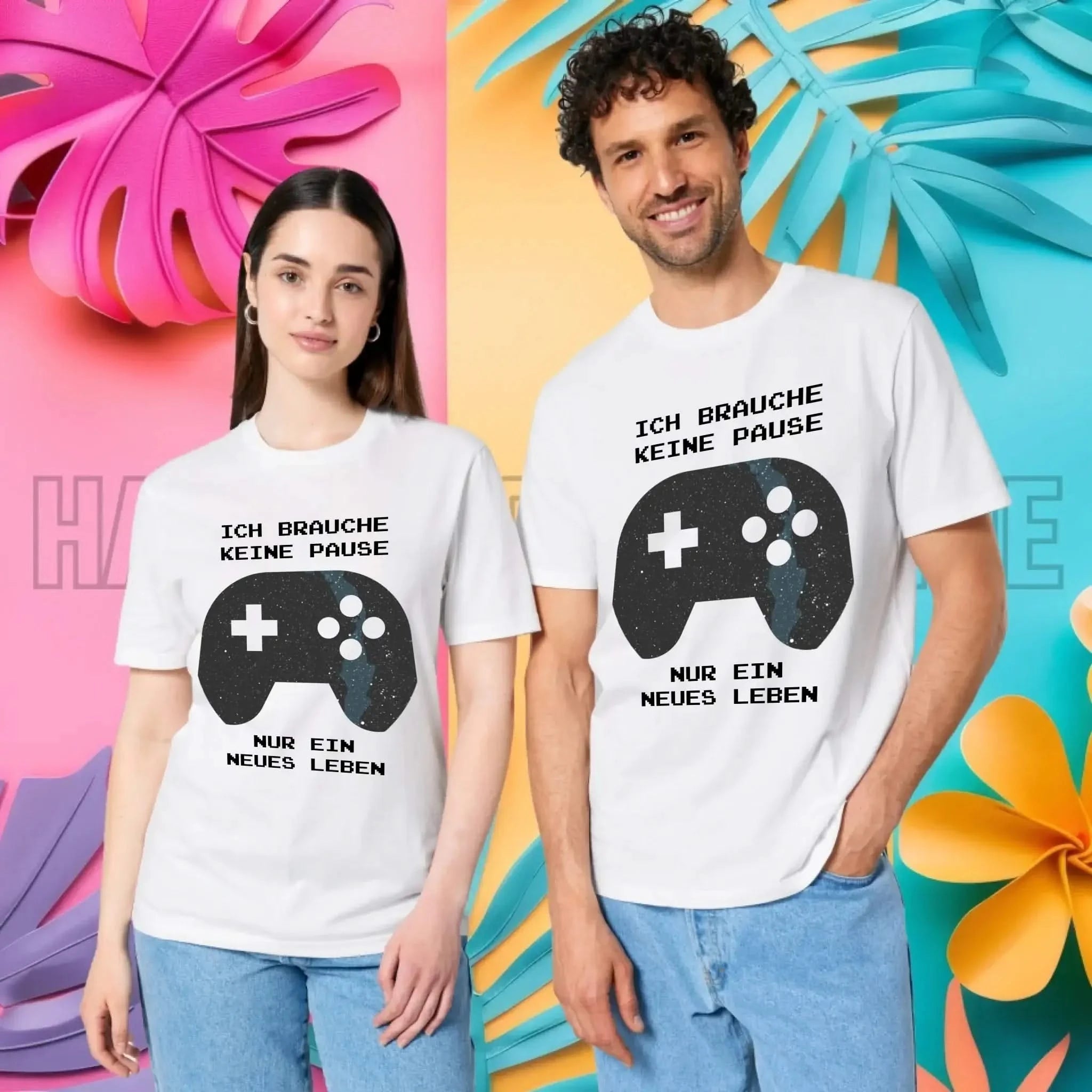 Echte Sternkarte als Controller + Text • Unisex Premium T-Shirt XS-5XL aus Bio-Baumwolle für Damen & Herren • Exklusivdesign • personalisiert