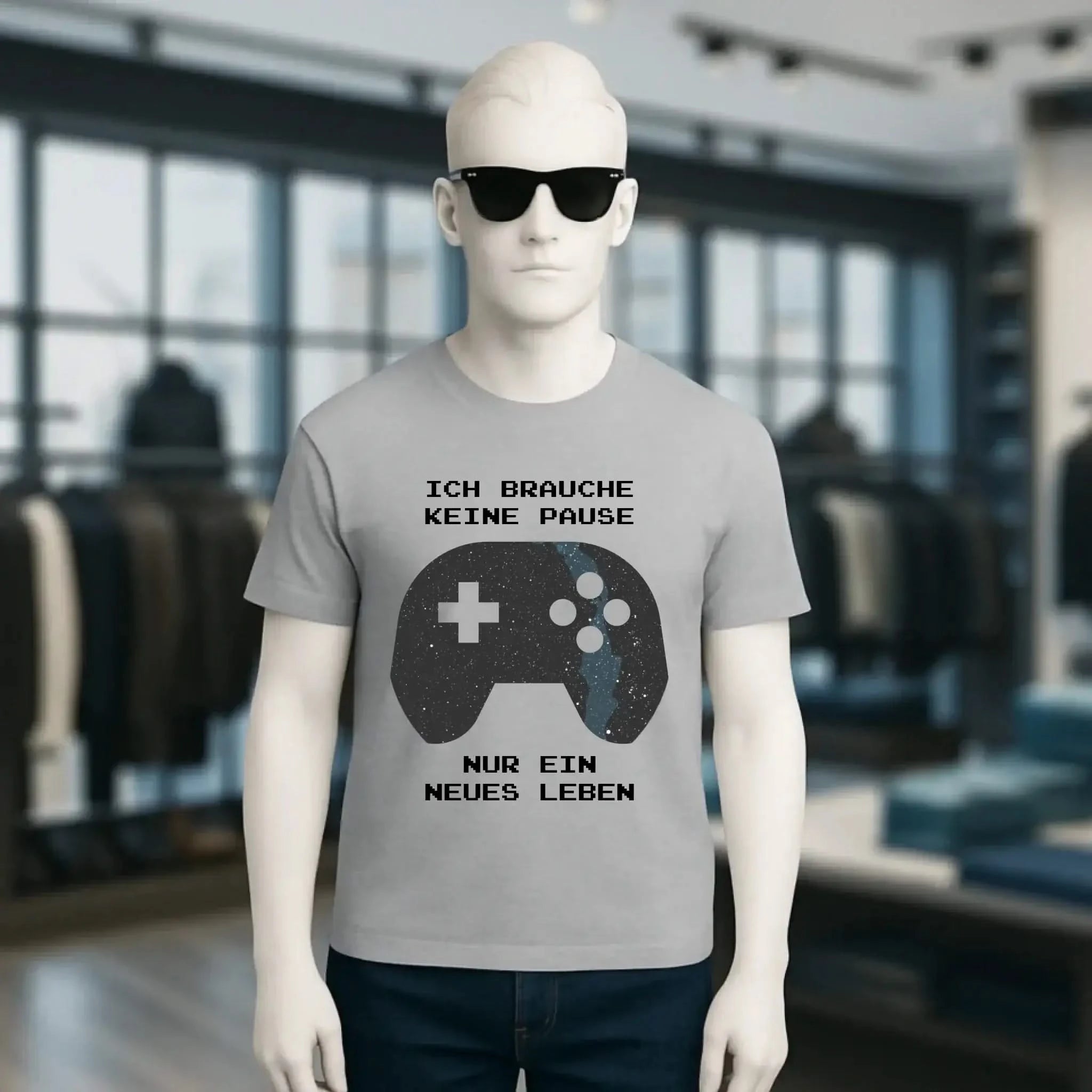Echte Sternkarte als Controller + Text • Unisex Premium T-Shirt XS-5XL aus Bio-Baumwolle für Damen & Herren • Exklusivdesign • personalisiert