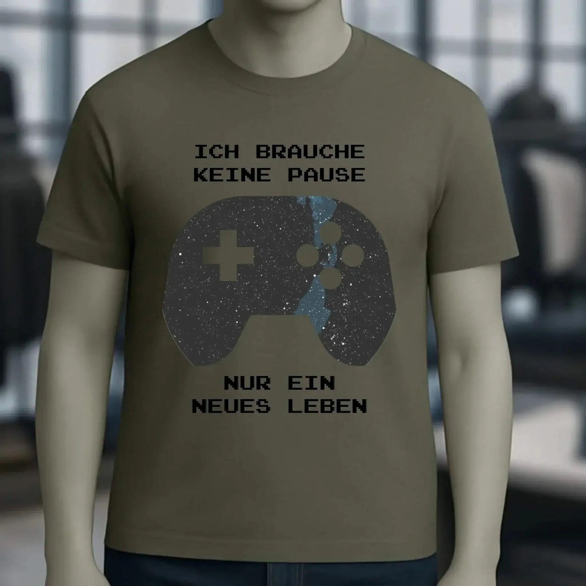 Echte Sternkarte als Controller + Text • Unisex Premium T-Shirt XS-5XL aus Bio-Baumwolle für Damen & Herren • Exklusivdesign • personalisiert