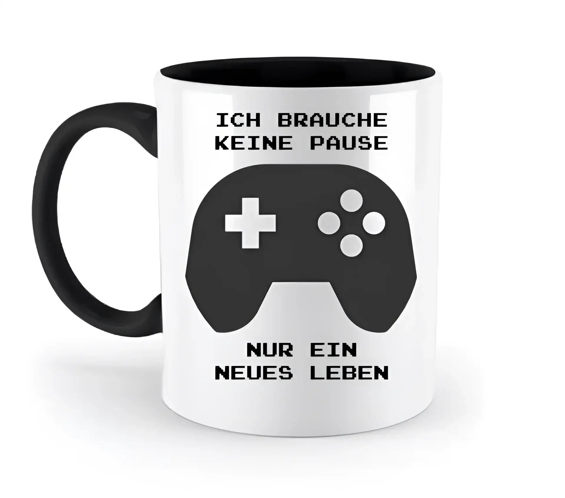 Echte Sternkarte als Controller + Text • zweifarbige Tasse • Exklusivdesign • personalisiert - zweifarbige Tasse