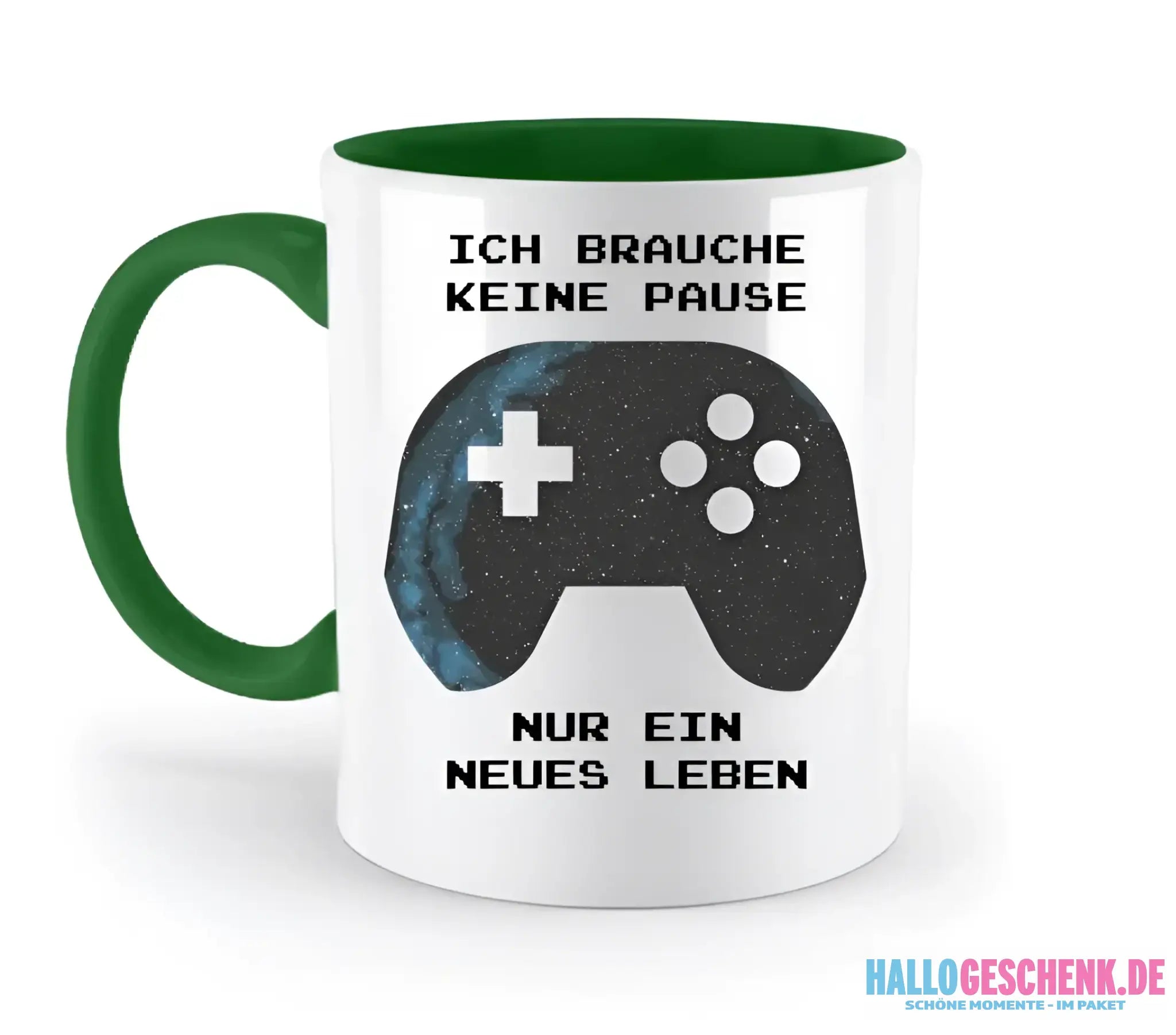 Echte Sternkarte als Controller + Text • zweifarbige Tasse • Exklusivdesign • personalisiert - zweifarbige Tasse
