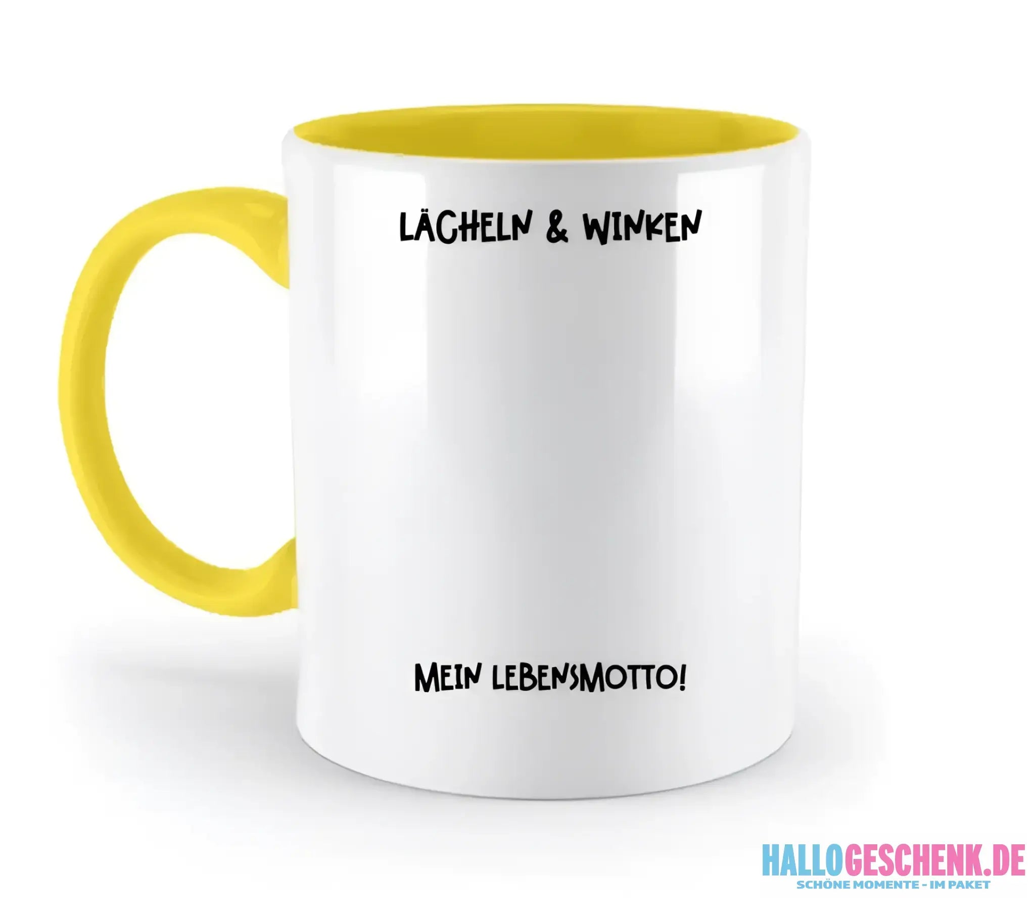 Echte Sternkarte als Emoticon mit Sonnenbrille + Text • zweifarbige Tasse • Exklusivdesign • personalisiert