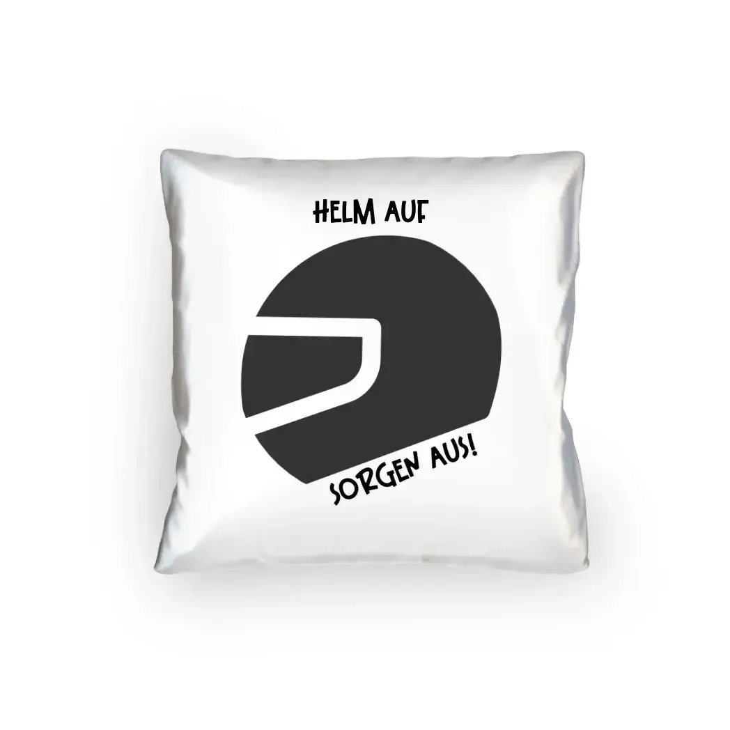 Echte Sternkarte als Helm + Text • Kissen 40x40 cm • personalisiert