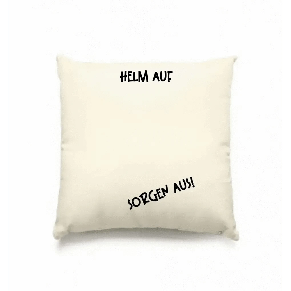 Echte Sternkarte als Helm + Text • Kissen 40x40 cm • personalisiert