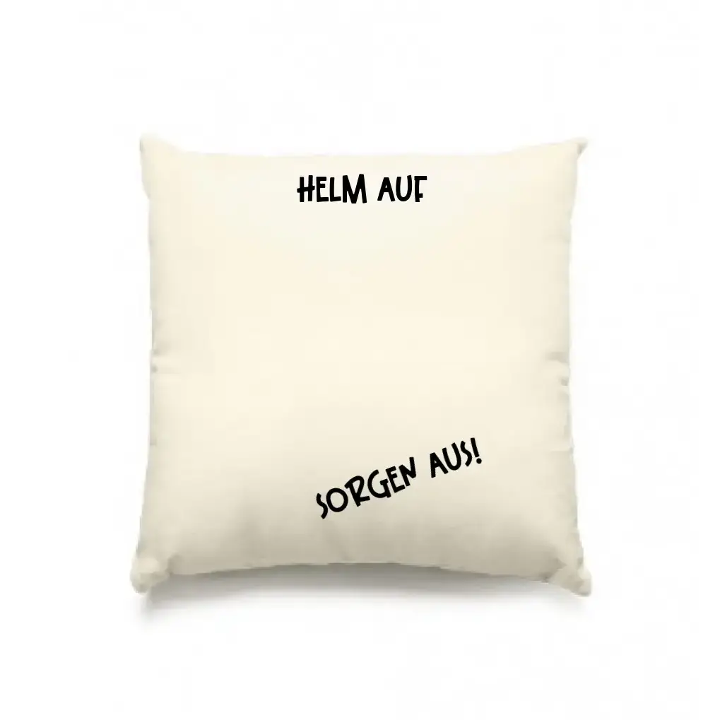 Echte Sternkarte als Helm + Text • Kissen 40x40 cm • personalisiert