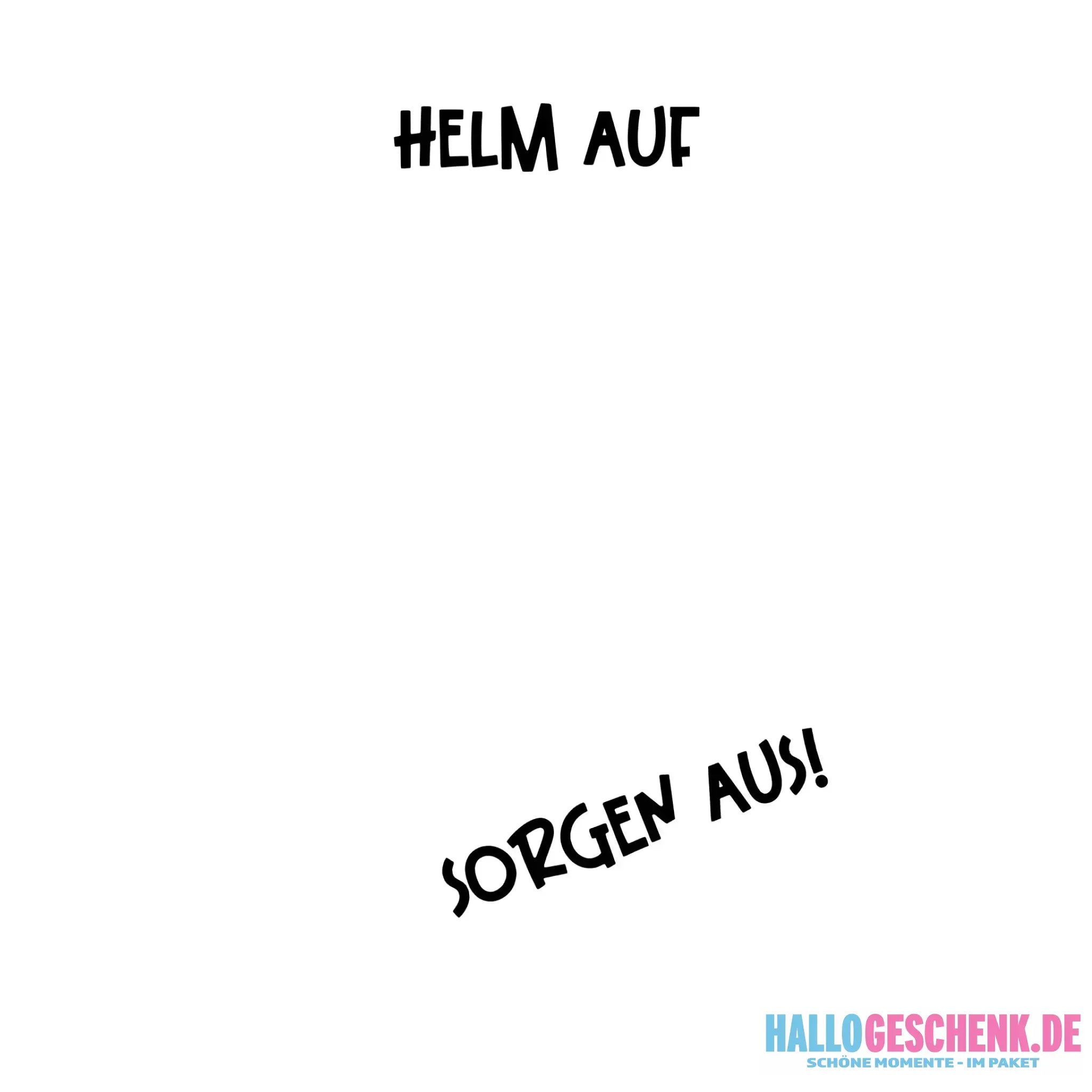 Echte Sternkarte als Helm + Text • STICKER 20x20cm (Aufkleber) • personalisiert - White / OneSize / ausgestanzter