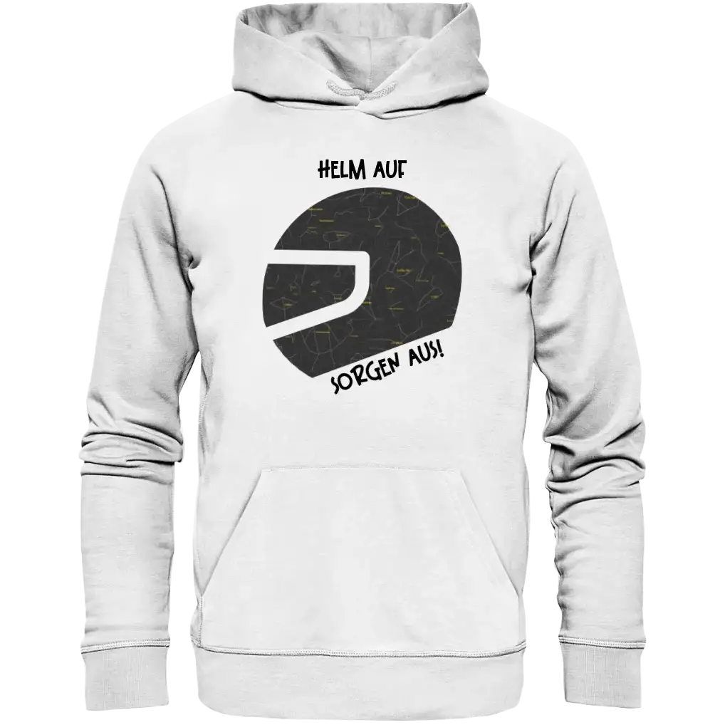 Echte Sternkarte als Helm + Text • Unisex Premium Hoodie XS-5XL aus Bio-Baumwolle für Damen & Herren • Exklusivdesign • personalisiert