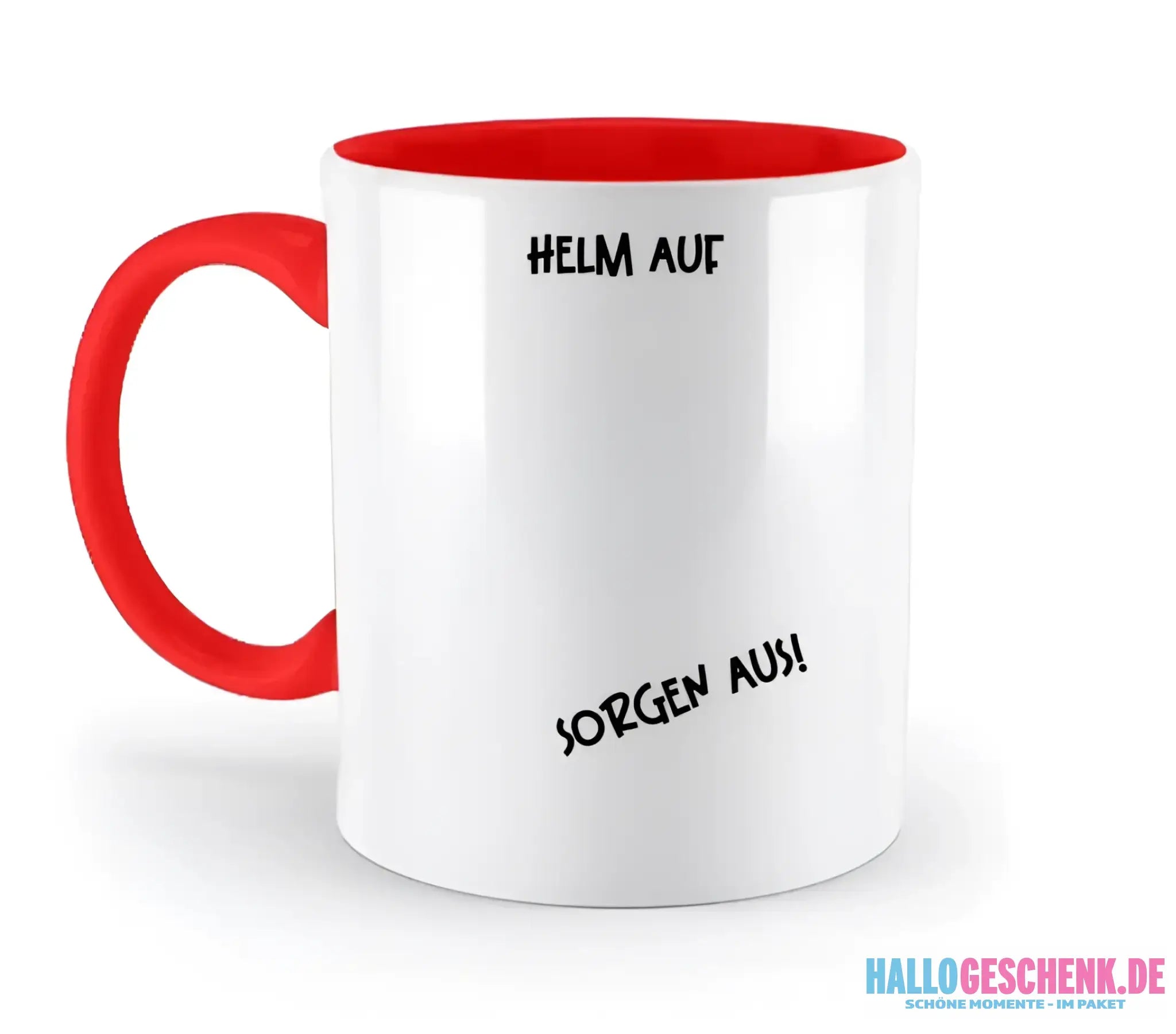 Echte Sternkarte als Helm + Text • zweifarbige Tasse • Exklusivdesign • personalisiert - zweifarbige Tasse
