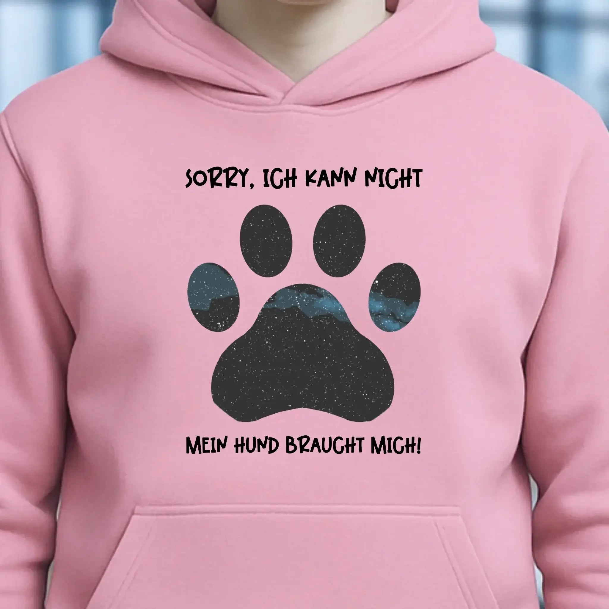 Echte Sternkarte als Hundepfote + Text • Hund • Unisex Premium Hoodie XS-5XL aus Bio-Baumwolle für Damen & Herren • Exklusivdesign • personalisiert