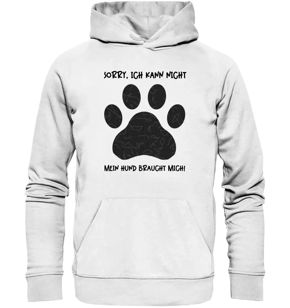 Echte Sternkarte als Hundepfote + Text • Hund • Unisex Premium Hoodie XS-5XL aus Bio-Baumwolle für Damen & Herren • Exklusivdesign • personalisiert