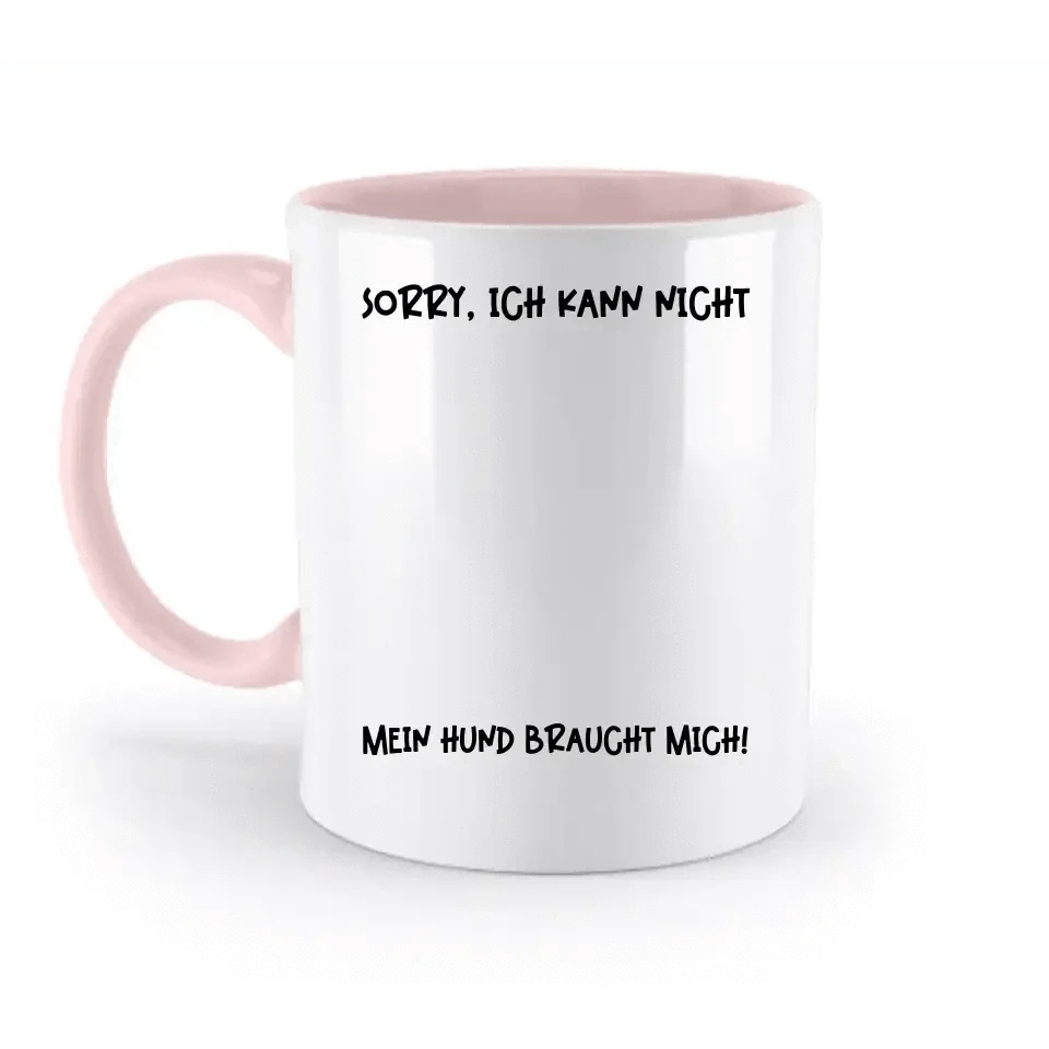 Echte Sternkarte als Hundepfote + Text • Hund • zweifarbige Tasse • Exklusivdesign • personalisiert