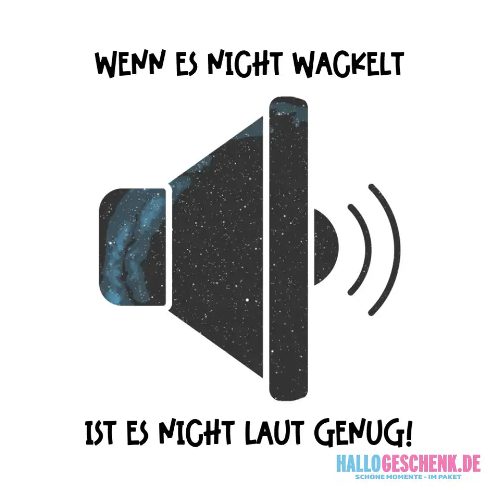 Echte Sternkarte als Lautsprecher + Text • Musik • STICKER 20x20cm (Aufkleber) • personalisiert - White / OneSize