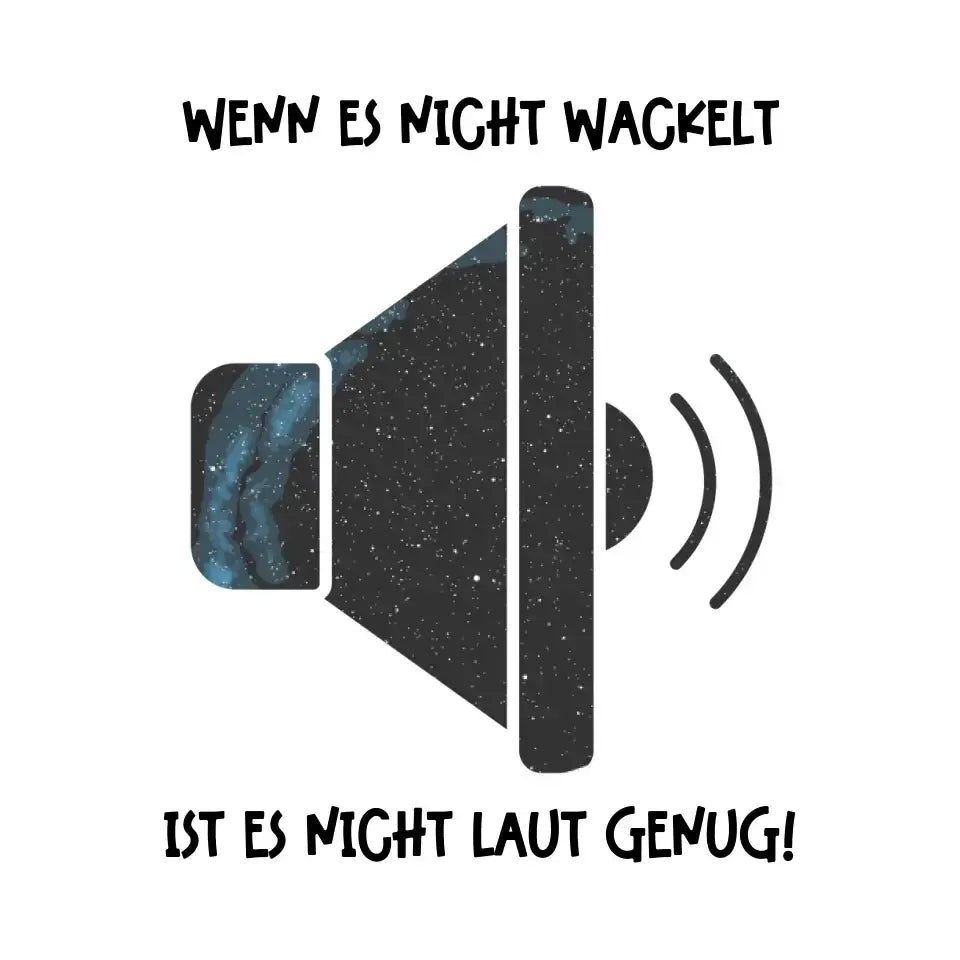 Echte Sternkarte als Lautsprecher + Text • Musik • STICKER 20x20cm (Aufkleber) • personalisiert - White / OneSize