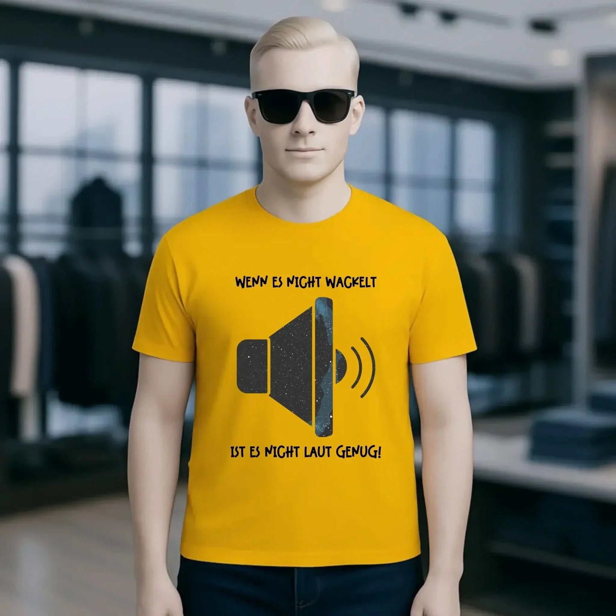 Echte Sternkarte als Lautsprecher + Text • Musik • Unisex Premium T-Shirt XS-5XL aus Bio-Baumwolle für Damen & Herren • Exklusivdesign • personalisiert
