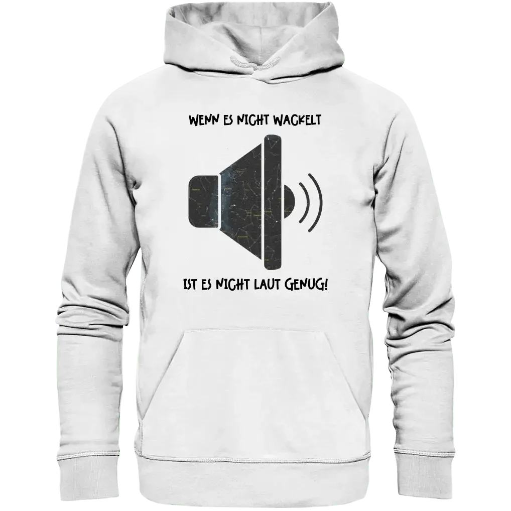 Echte Sternkarte als Lautsprecher + Text • Musik • Unisex Premium Hoodie XS-5XL aus Bio-Baumwolle für Damen & Herren • Exklusivdesign • personalisiert