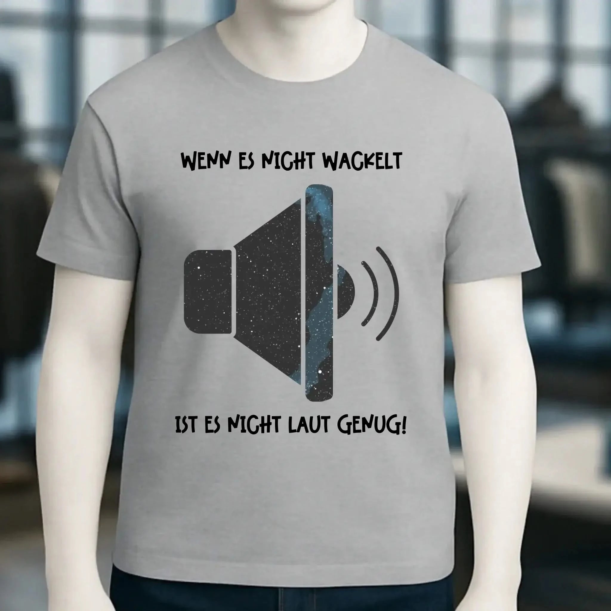 Echte Sternkarte als Lautsprecher + Text • Musik • Unisex Premium T-Shirt XS-5XL aus Bio-Baumwolle für Damen & Herren • Exklusivdesign • personalisiert