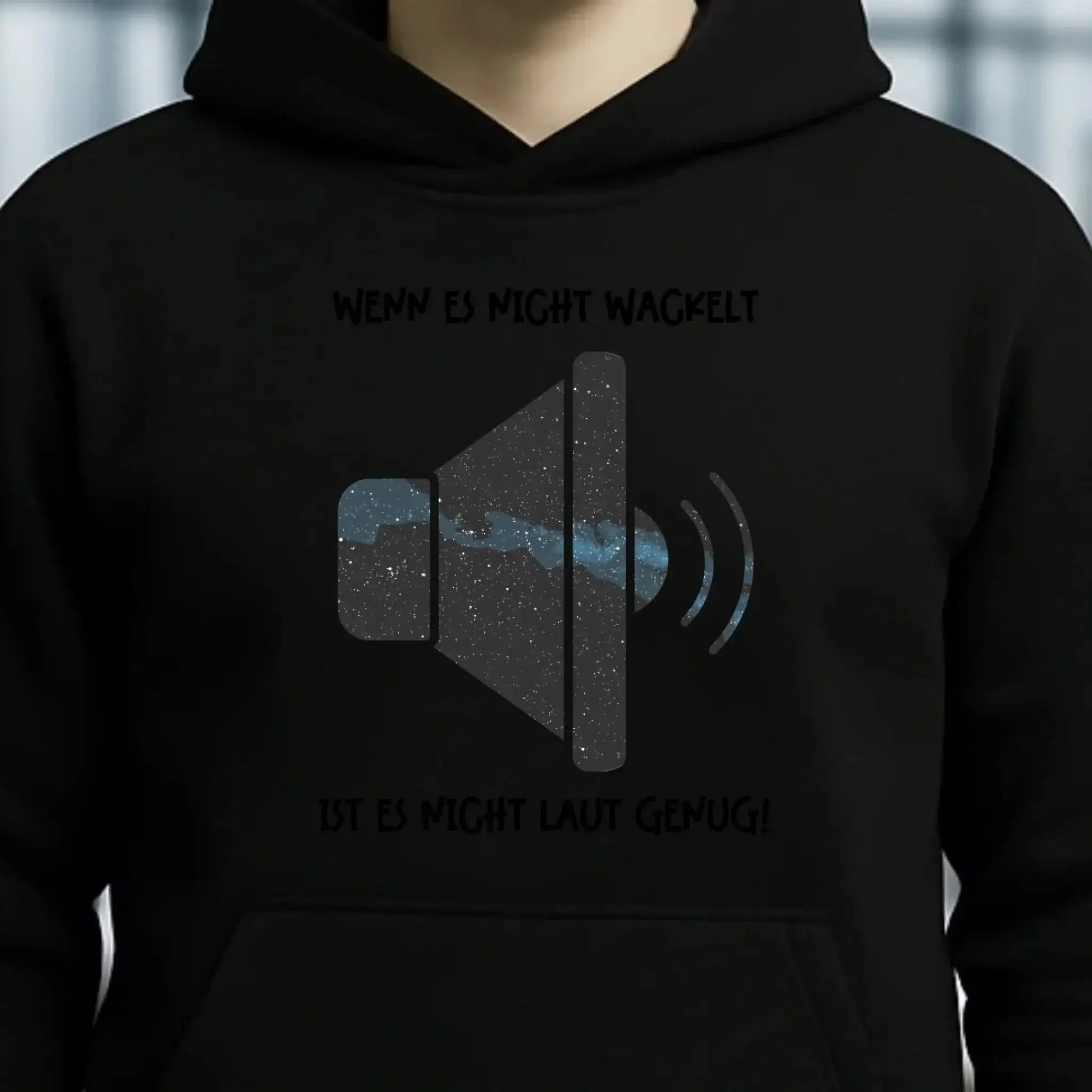 Echte Sternkarte als Lautsprecher + Text • Musik • Unisex Premium Hoodie XS-5XL aus Bio-Baumwolle für Damen & Herren • Exklusivdesign • personalisiert