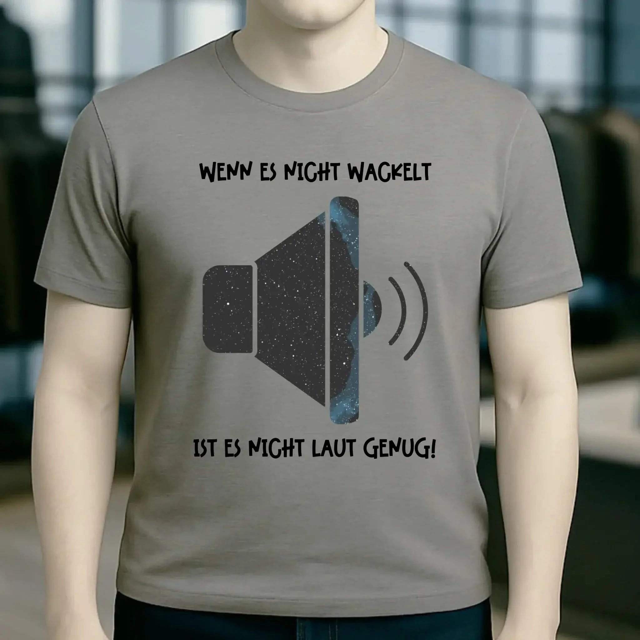 Echte Sternkarte als Lautsprecher + Text • Musik • Unisex Premium T-Shirt XS-5XL aus Bio-Baumwolle für Damen & Herren • Exklusivdesign • personalisiert