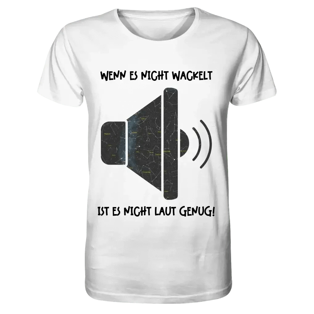 Echte Sternkarte als Lautsprecher + Text • Musik • Unisex Premium T-Shirt XS-5XL aus Bio-Baumwolle für Damen & Herren • Exklusivdesign • personalisiert