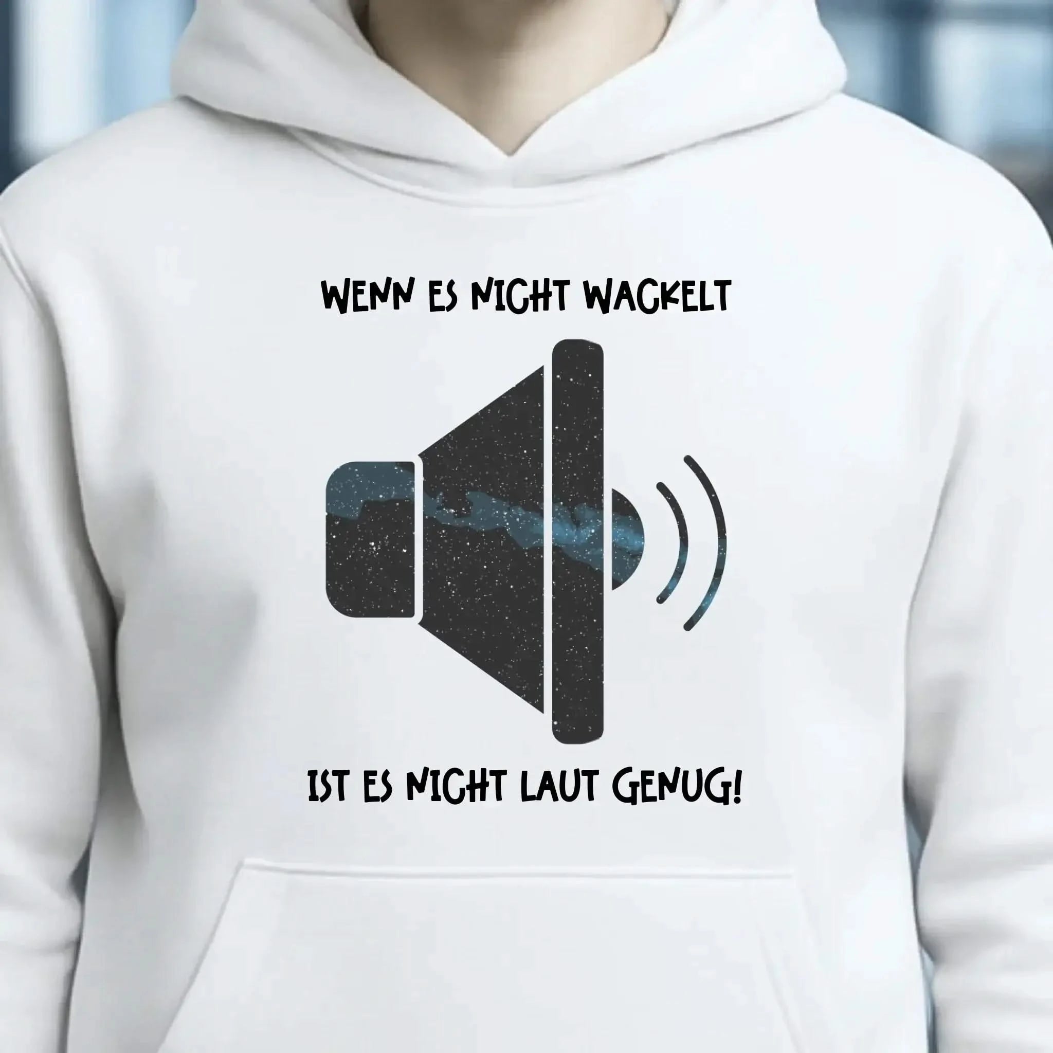 Echte Sternkarte als Lautsprecher + Text • Musik • Unisex Premium Hoodie XS-5XL aus Bio-Baumwolle für Damen & Herren • Exklusivdesign • personalisiert