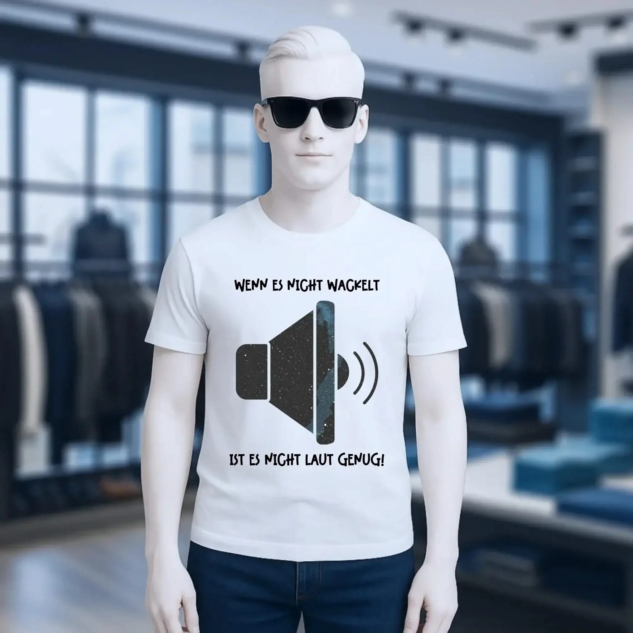 Echte Sternkarte als Lautsprecher + Text • Musik • Unisex Premium T-Shirt XS-5XL aus Bio-Baumwolle für Damen & Herren • Exklusivdesign • personalisiert