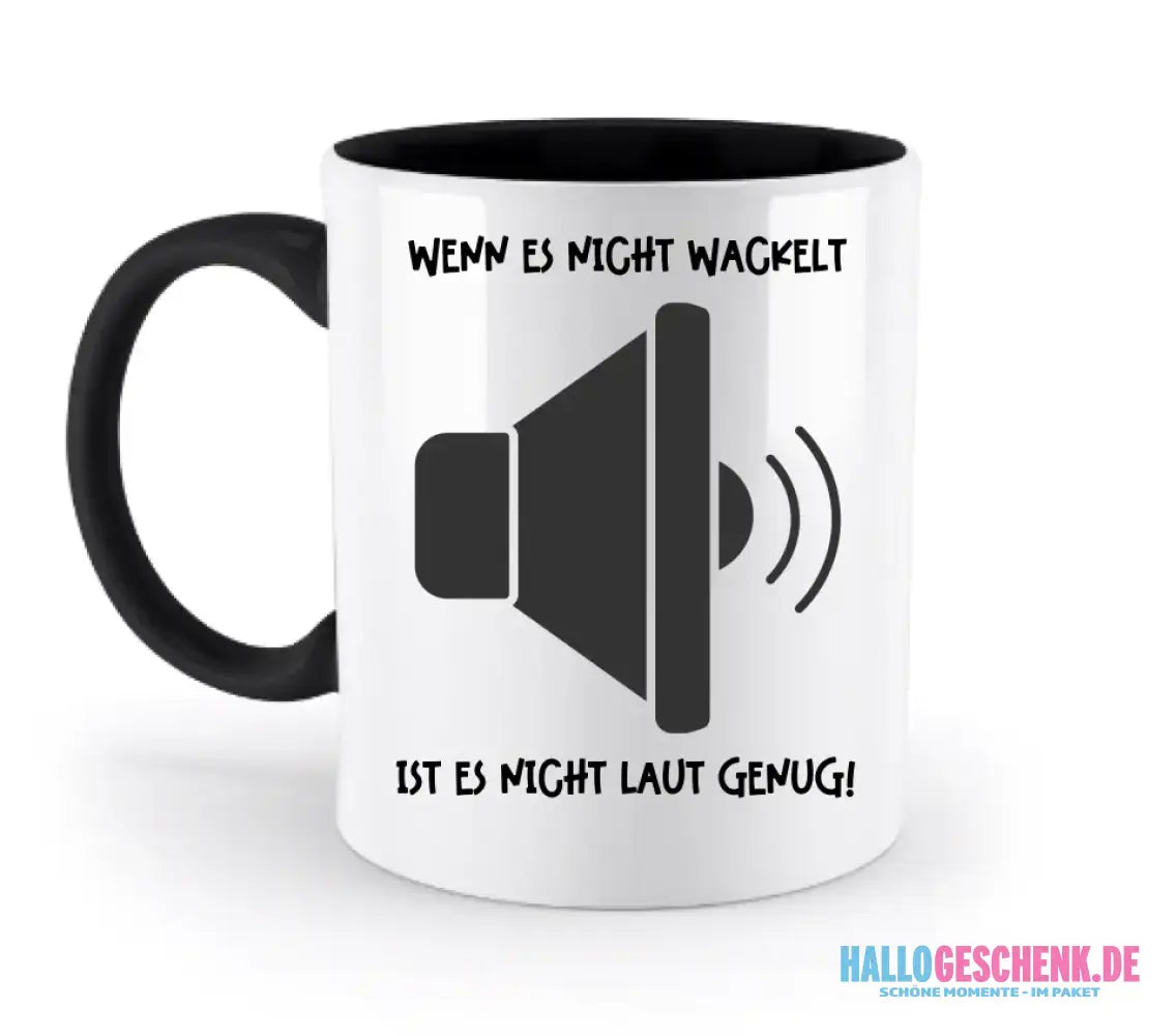 Echte Sternkarte als Lautsprecher + Text • Musik • zweifarbige Tasse • Exklusivdesign • personalisiert - zweifarbige