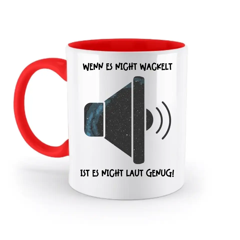 Echte Sternkarte als Lautsprecher + Text • Musik • zweifarbige Tasse • Exklusivdesign • personalisiert