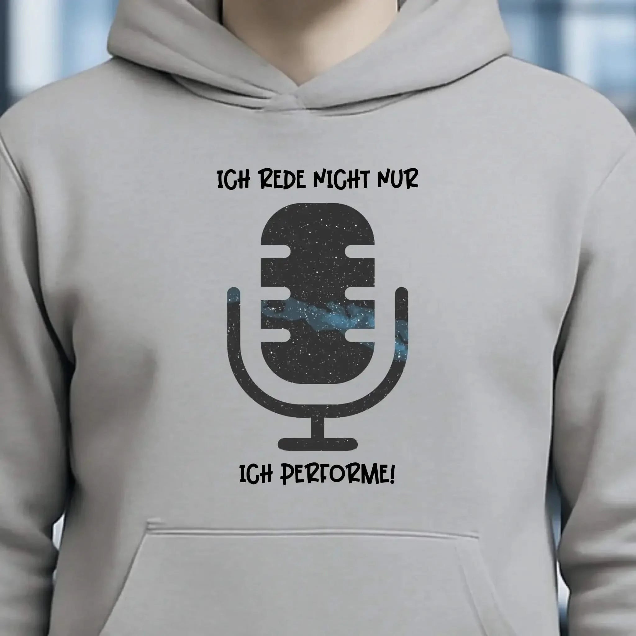Echte Sternkarte als Mikrofon + Text • Unisex Premium Hoodie XS-5XL aus Bio-Baumwolle für Damen & Herren • Exklusivdesign • personalisiert