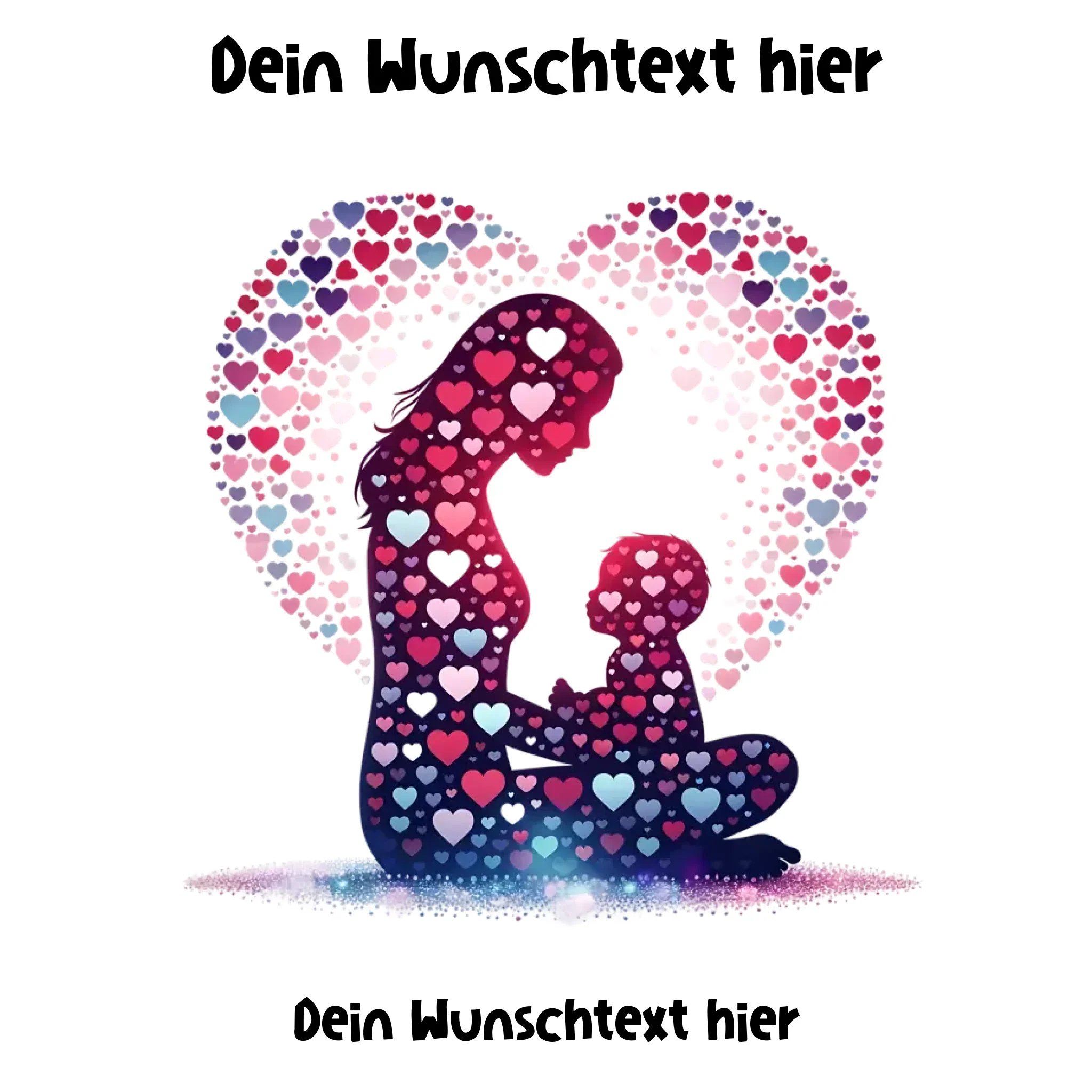 Mutter und Kind (17 Motive) • mehrere Artikel • ’Statement-Collection’ • Wunschtext • Mein Motiv • Beste Mama