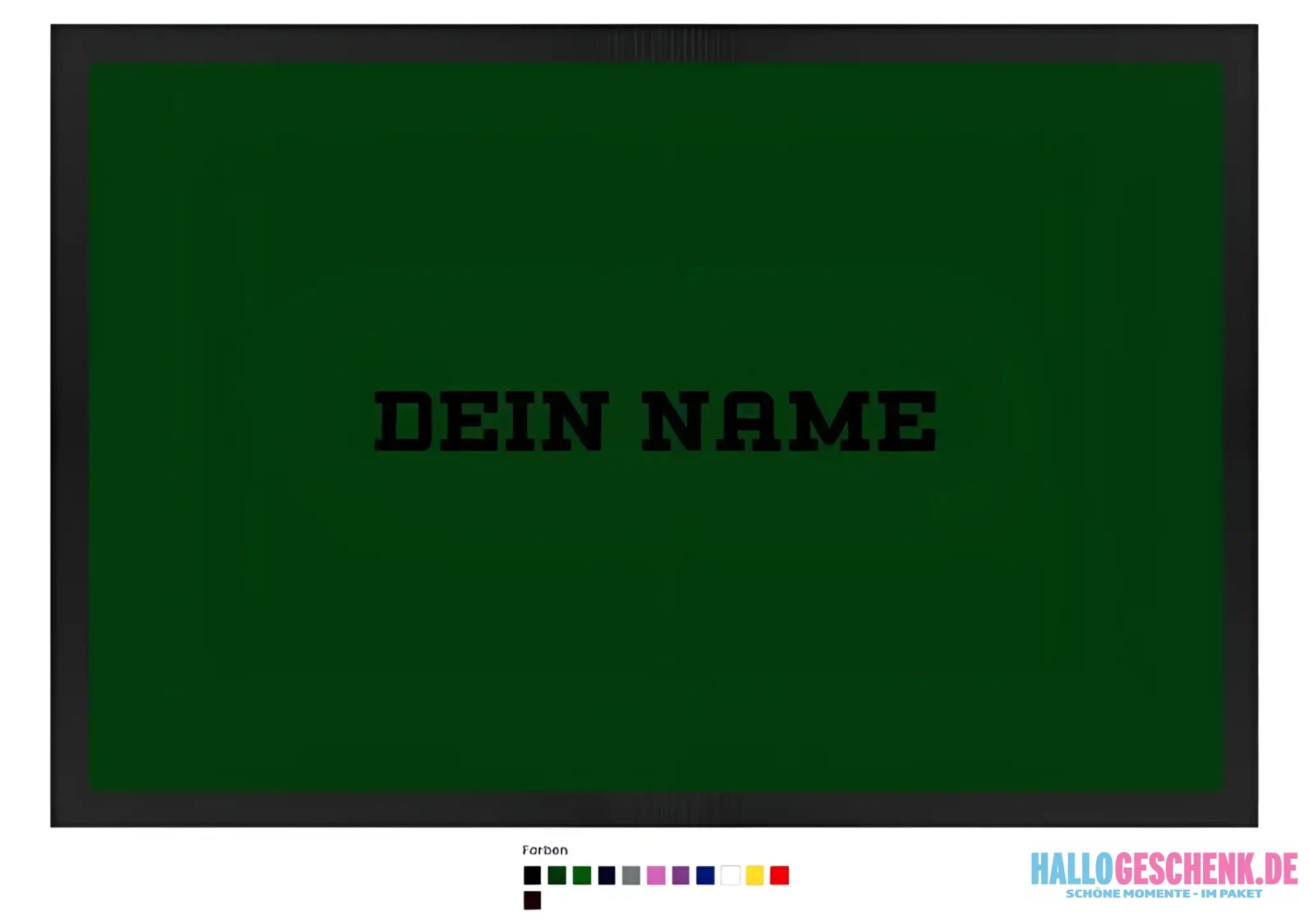 Einfacher Name • Fußmatte • Exklusivdesign • personalisiert