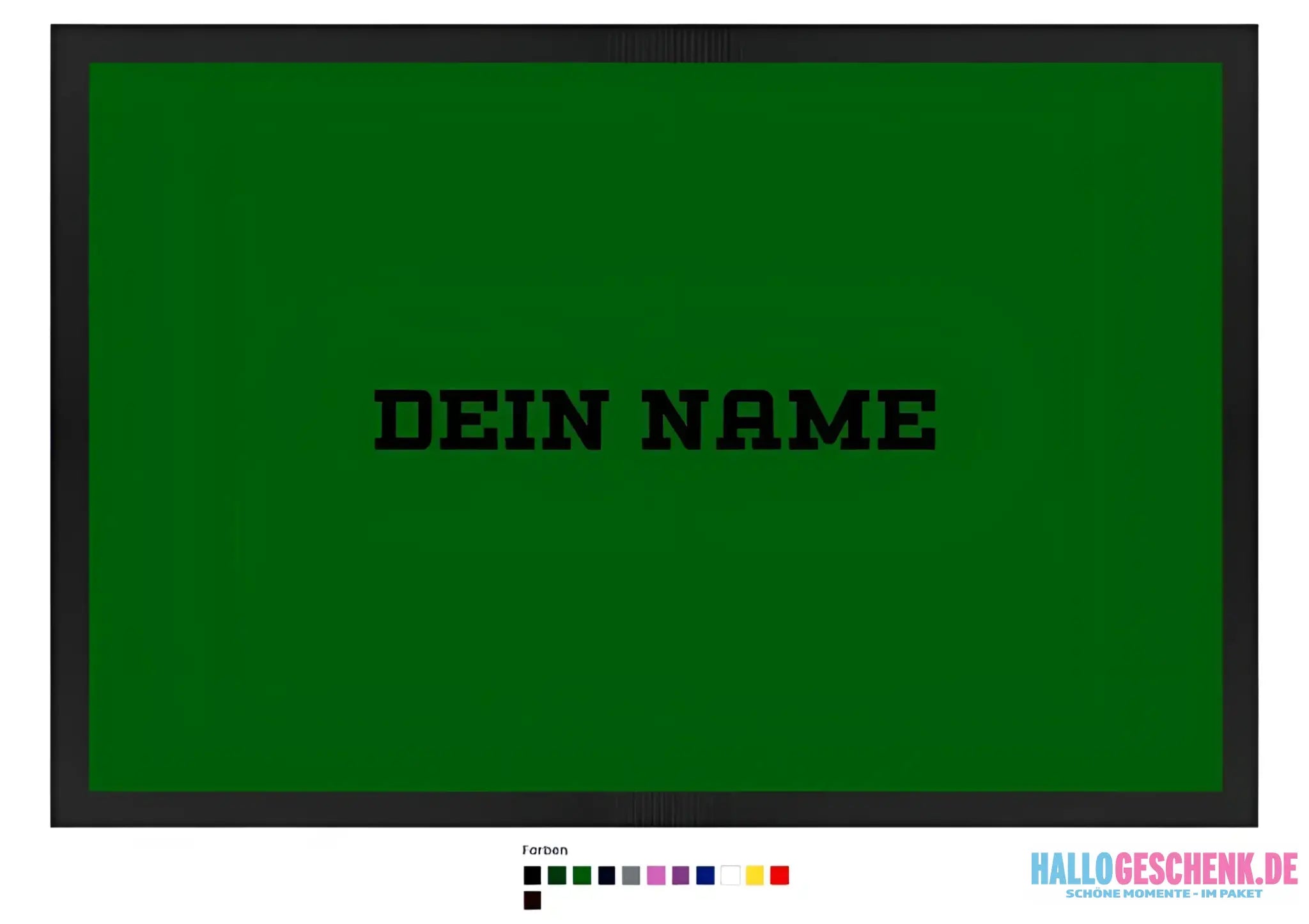 Einfacher Name • Fußmatte • Exklusivdesign • personalisiert