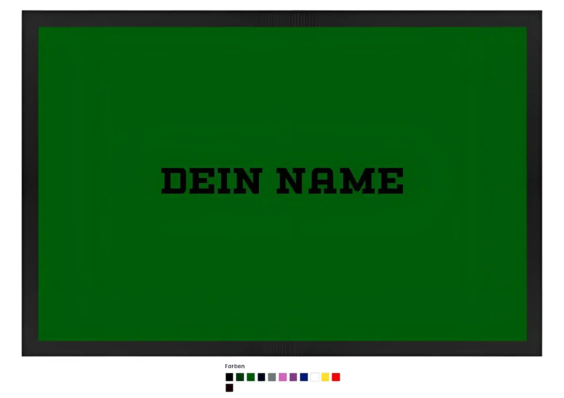 Einfacher Name • Fußmatte • Exklusivdesign • personalisiert