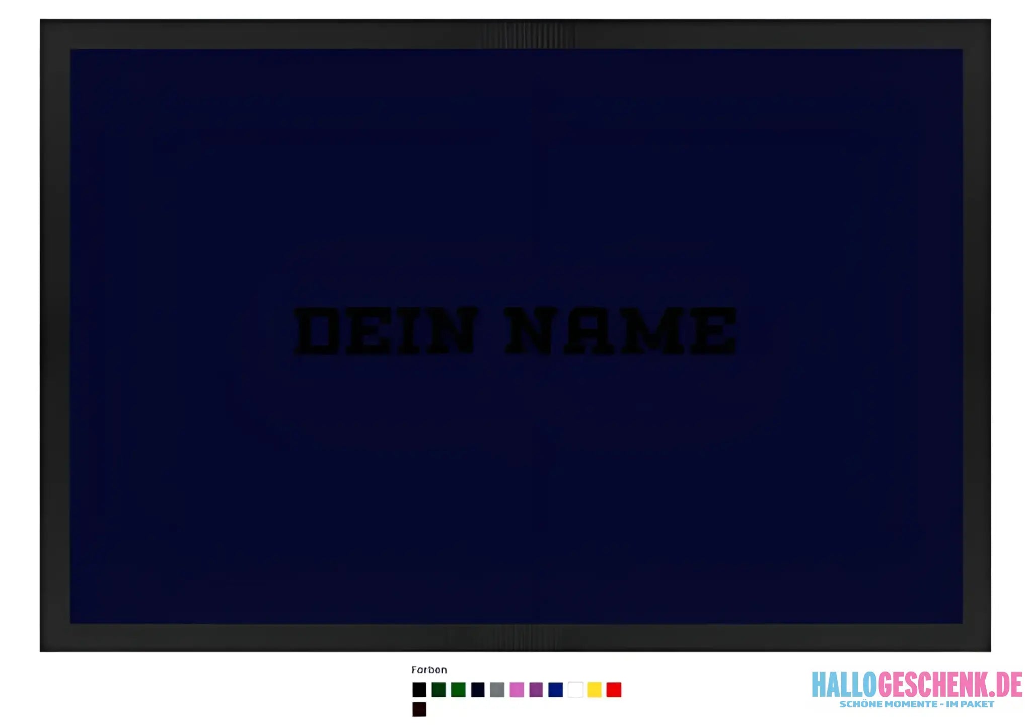 Einfacher Name • Fußmatte • Exklusivdesign • personalisiert