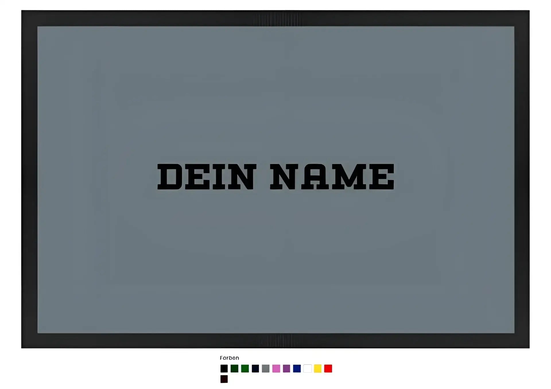 Einfacher Name • Fußmatte • Exklusivdesign • personalisiert
