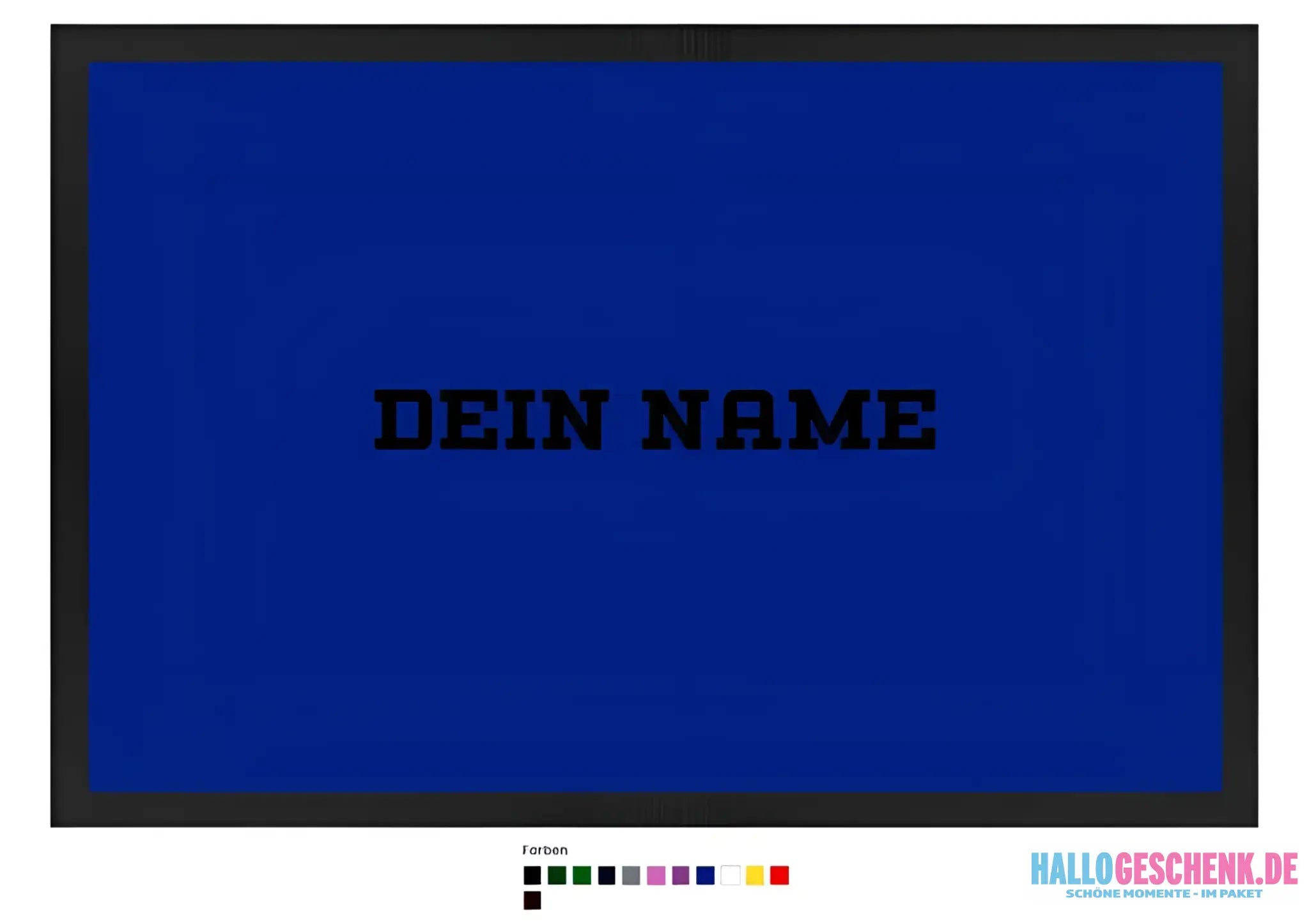 Einfacher Name • Fußmatte • Exklusivdesign • personalisiert