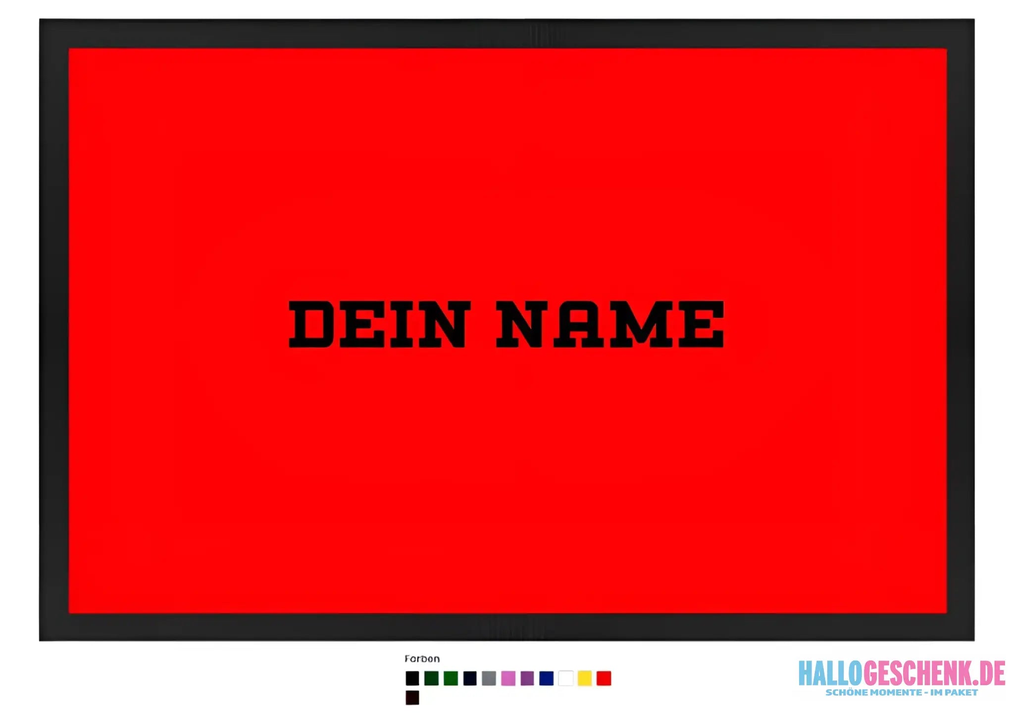 Einfacher Name • Fußmatte • Exklusivdesign • personalisiert