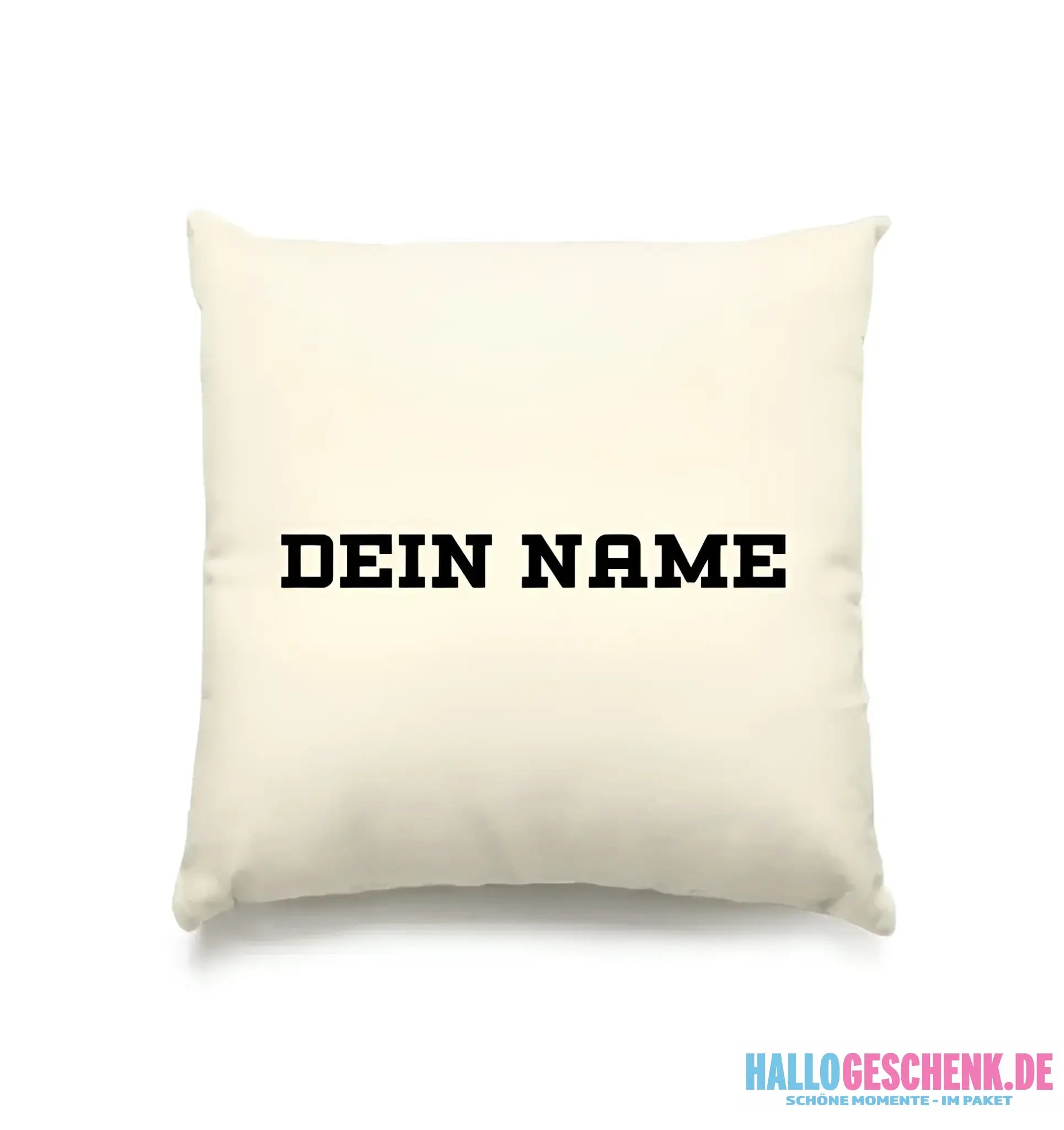 Einfacher Name • Kissen 40x40 cm • Exklusivdesign • personalisiert