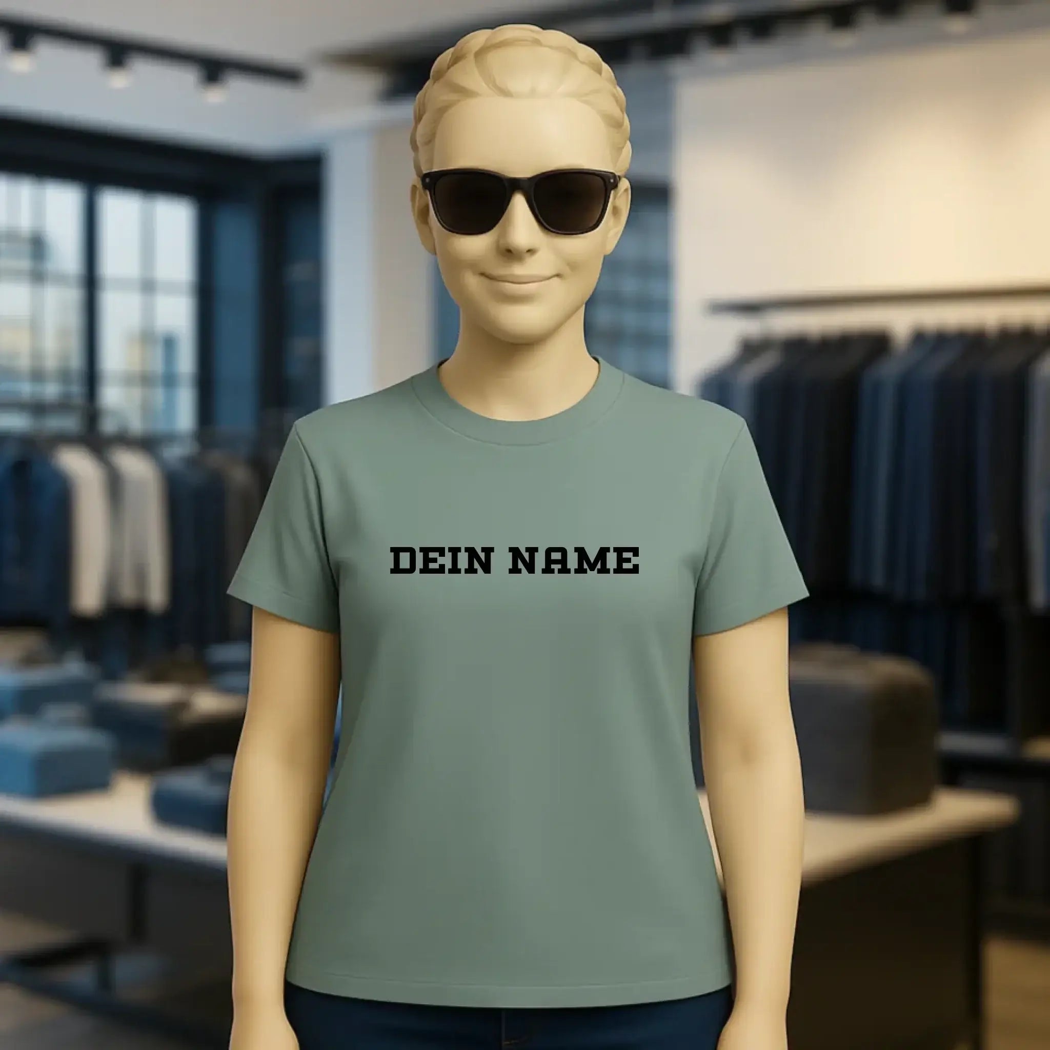 Einfacher Name • Ladies Premium T-Shirt XS-2XL aus Bio-Baumwolle für Damen • Exklusivdesign • personalisiert