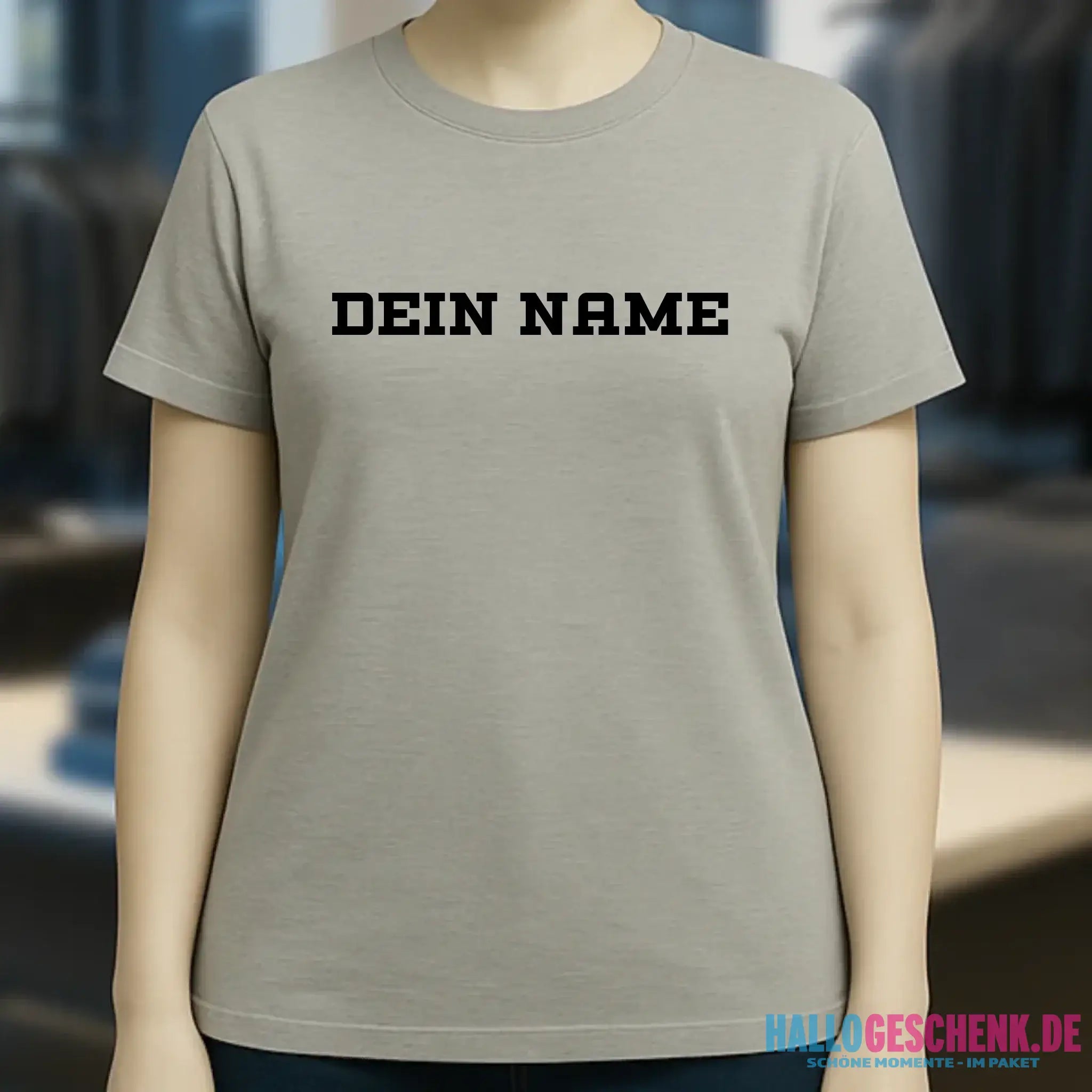 Einfacher Name • Ladies Premium T-Shirt XS-2XL aus Bio-Baumwolle für Damen • Exklusivdesign • personalisiert