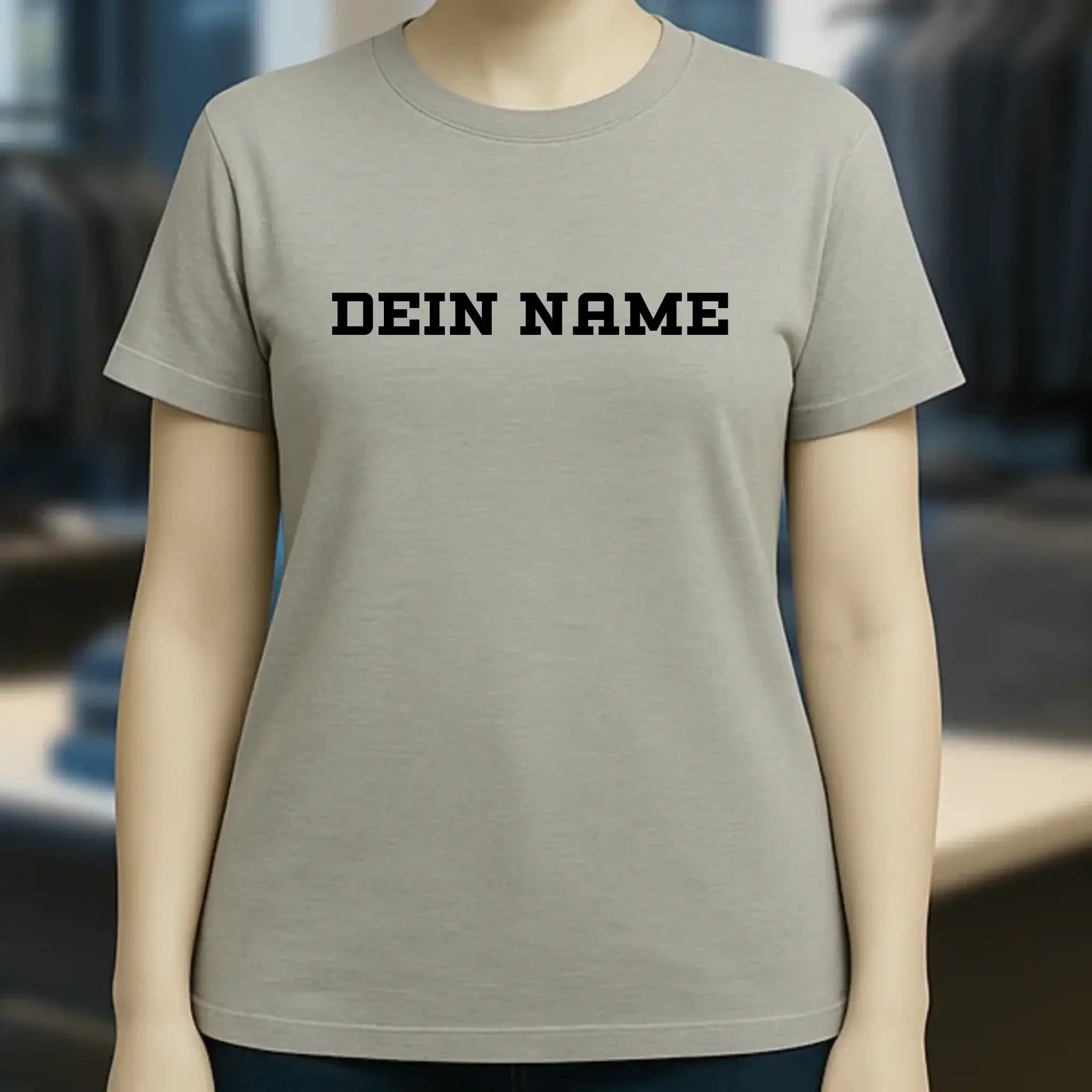 Einfacher Name • Ladies Premium T-Shirt XS-2XL aus Bio-Baumwolle für Damen • Exklusivdesign • personalisiert