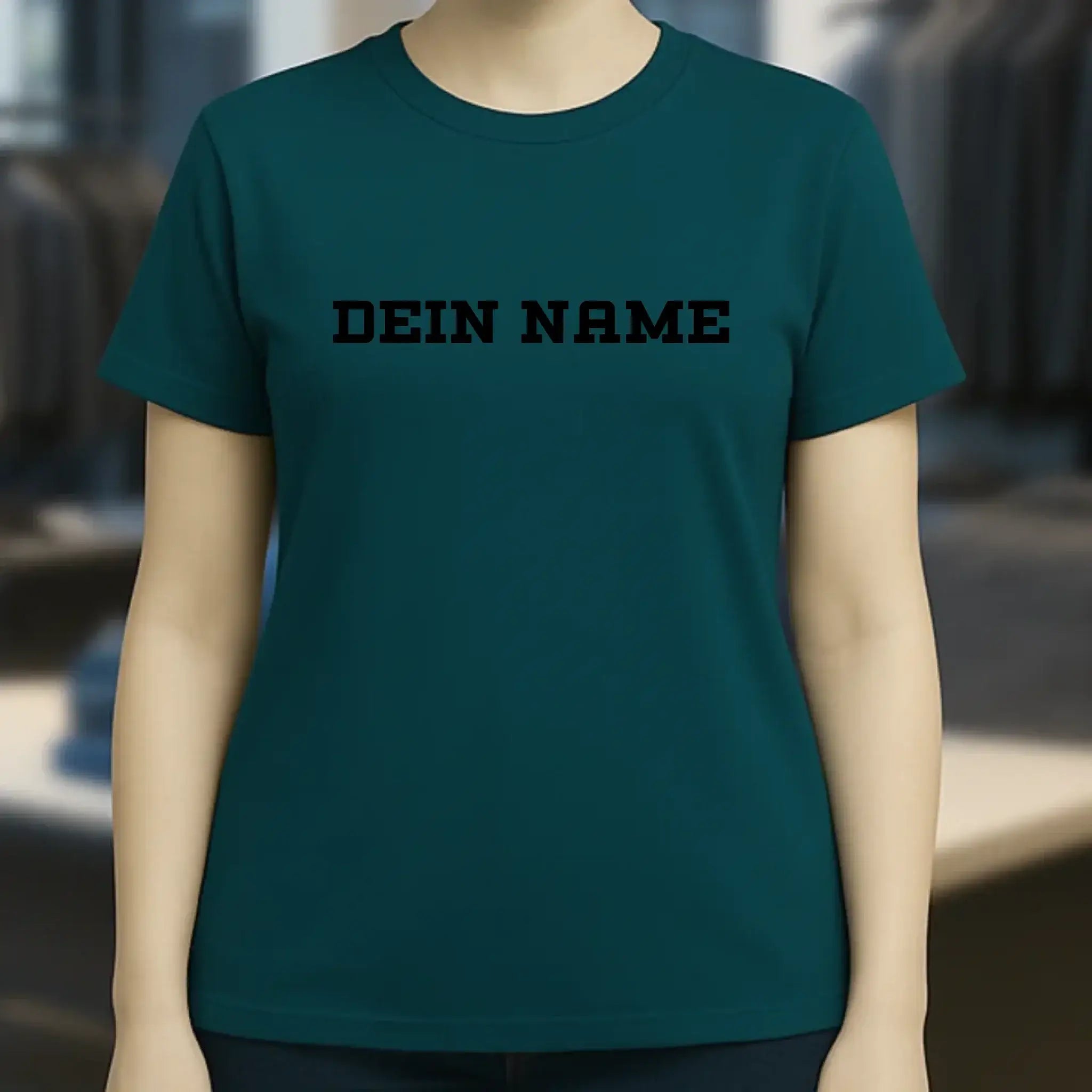 Einfacher Name • Ladies Premium T-Shirt XS-2XL aus Bio-Baumwolle für Damen • Exklusivdesign • personalisiert