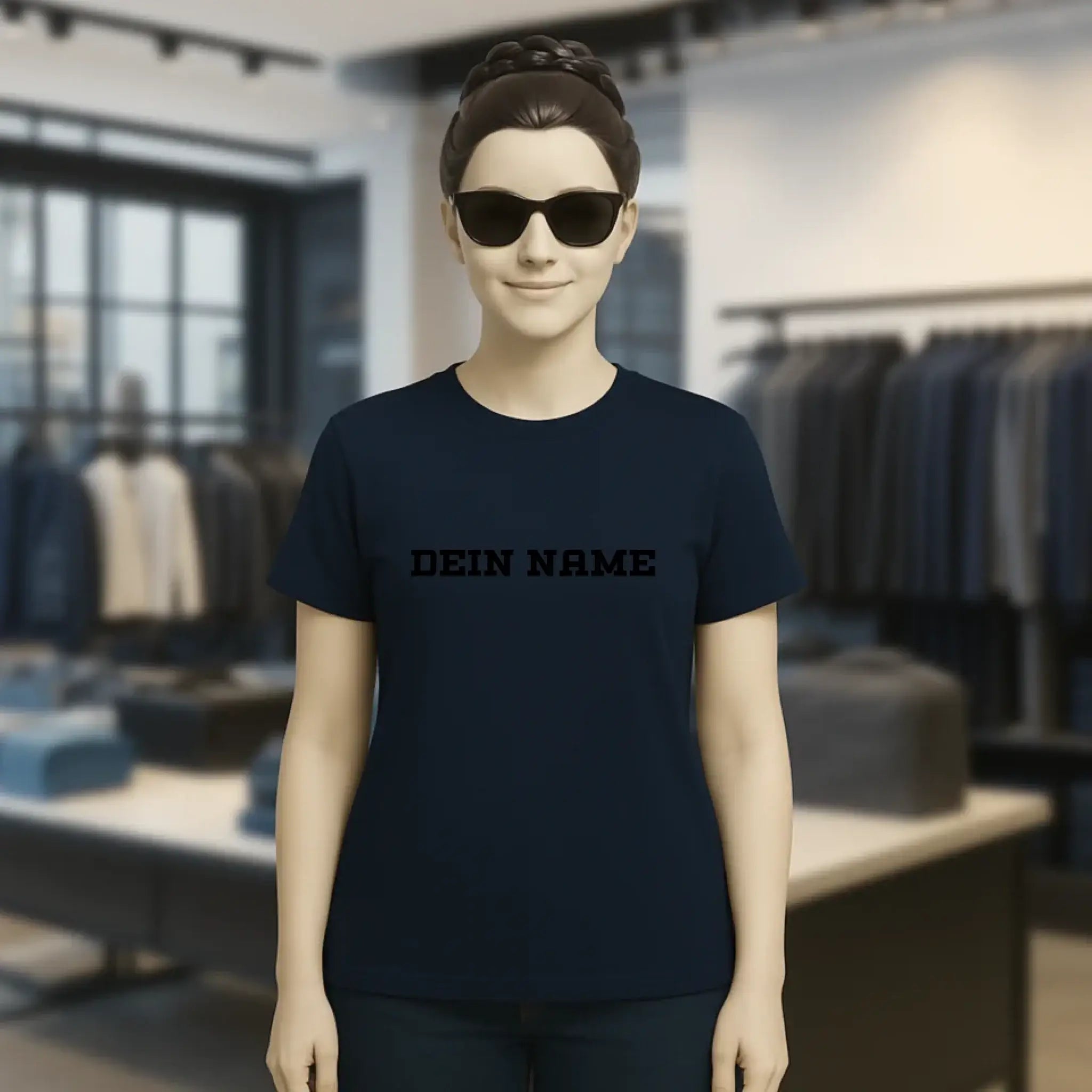 Einfacher Name • Ladies Premium T-Shirt XS-2XL aus Bio-Baumwolle für Damen • Exklusivdesign • personalisiert