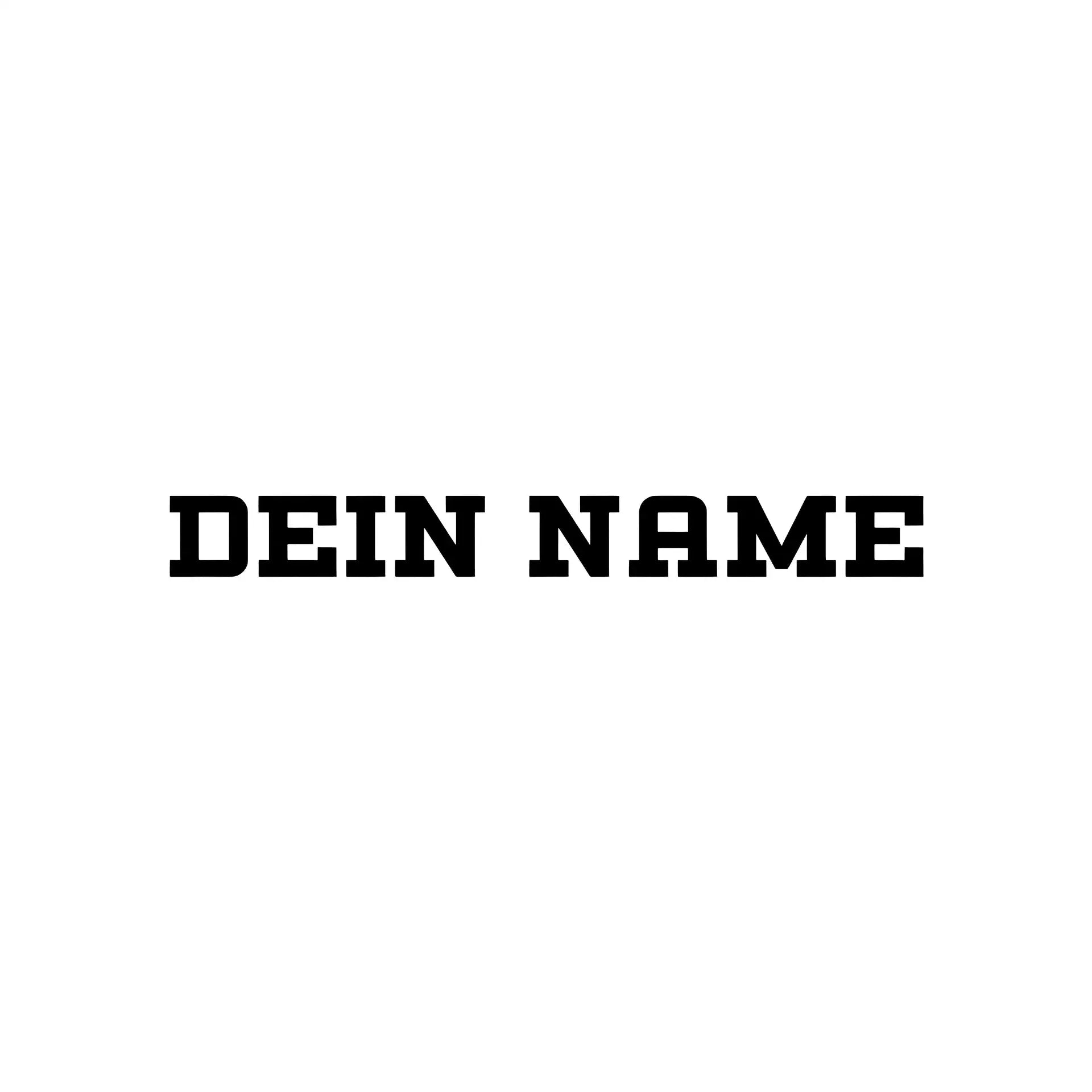Einfacher Name • STICKER 20x20 cm (Aufkleber) - White / OneSize / ausgestanzter Sticker 20x20 cm (Aufkleber)