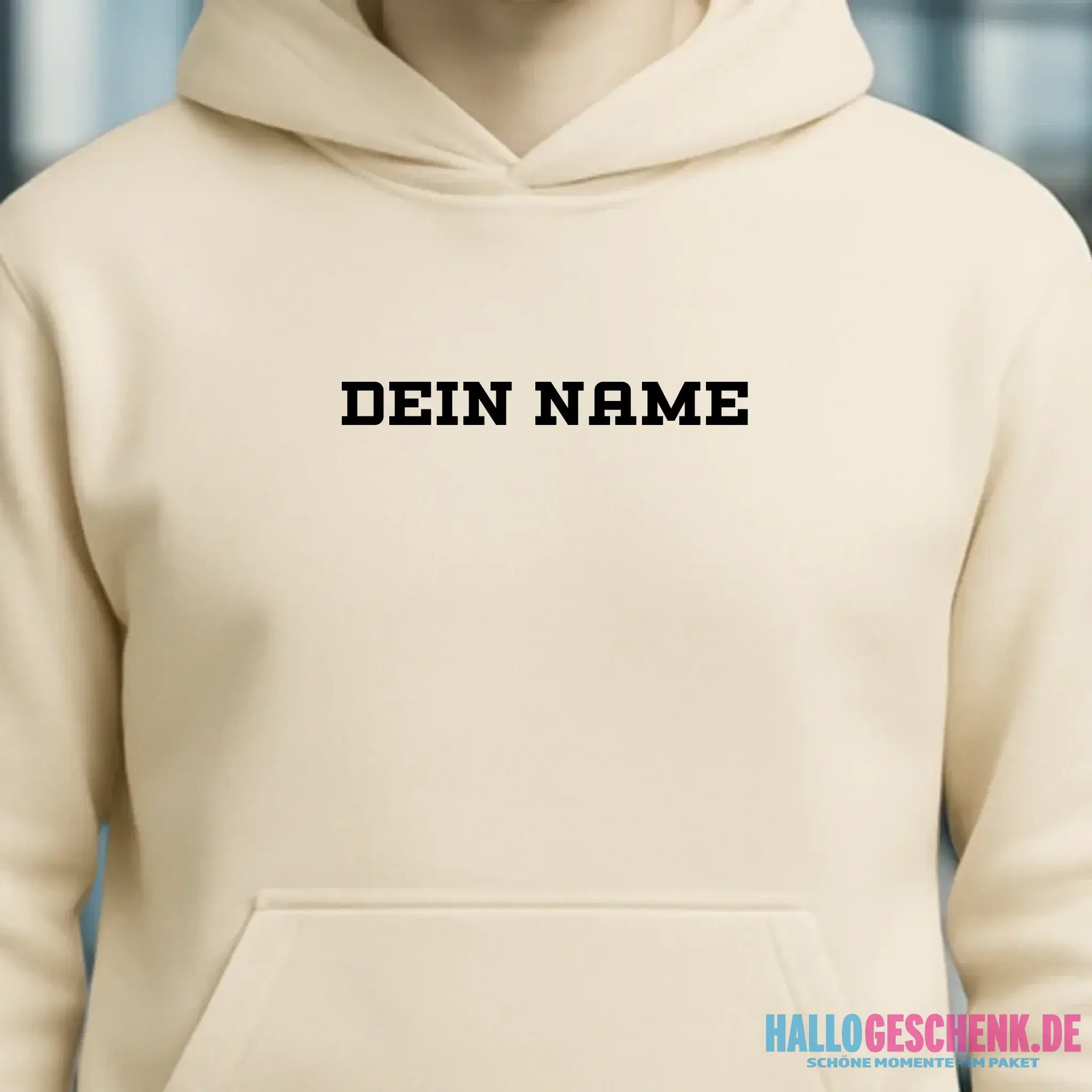 Einfacher Name • Unisex Premium Hoodie XS-5XL aus Bio-Baumwolle für Damen & Herren • Exklusivdesign • personalisiert