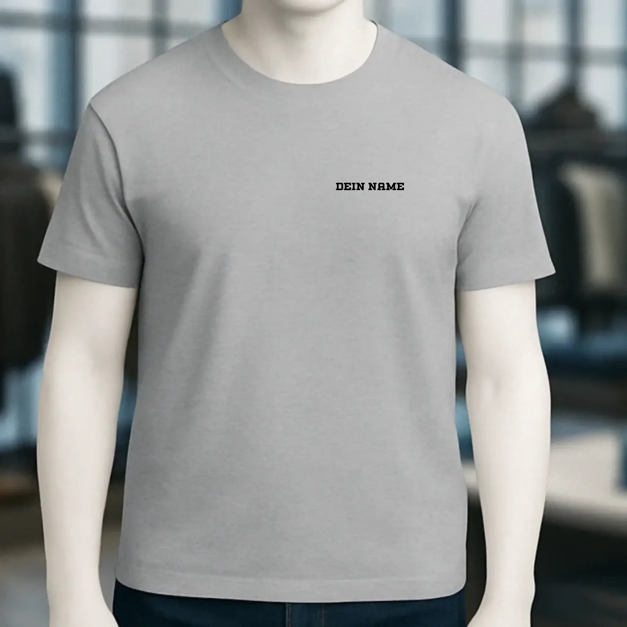 Einfacher Name • Unisex Premium T-Shirt XS-5XL aus Bio-Baumwolle für Damen & Herren • Exklusivdesign • personalisiert • Brustdruck