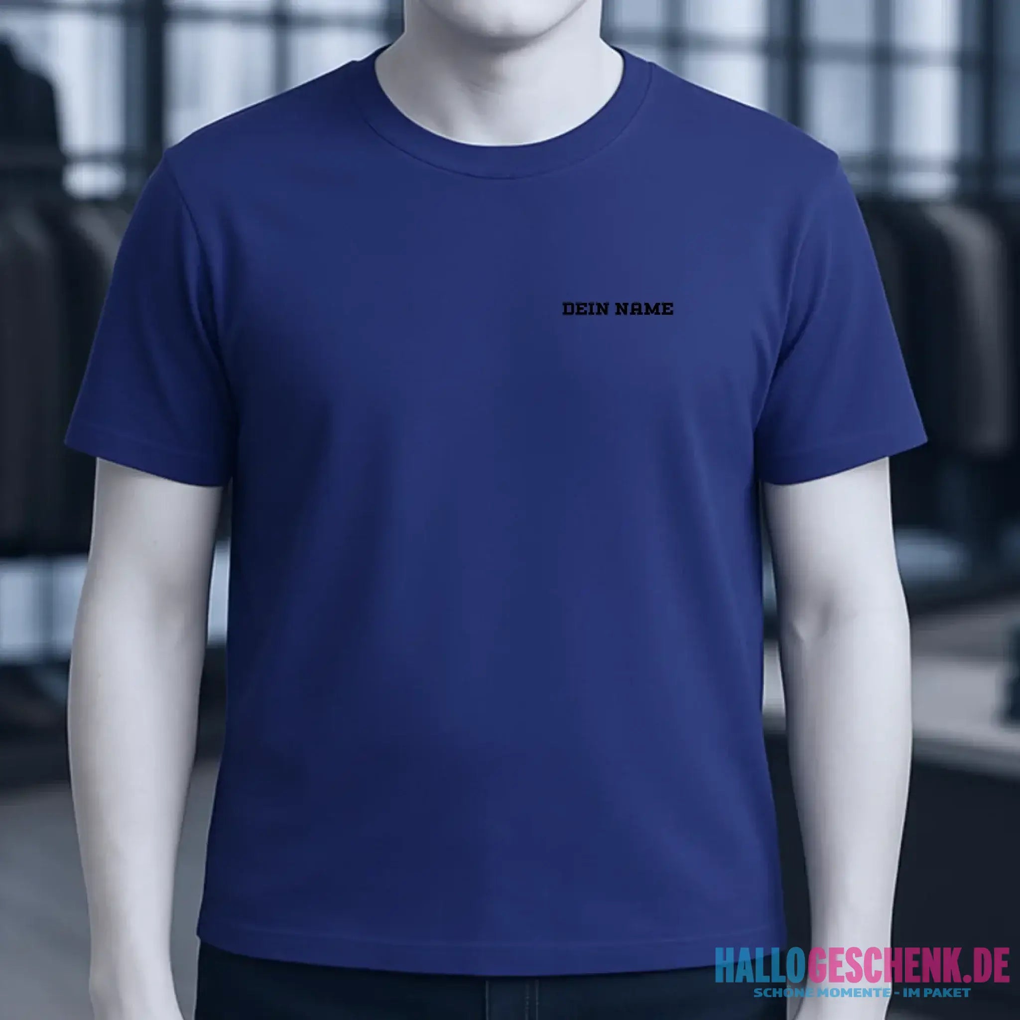Einfacher Name • Unisex Premium T-Shirt XS-5XL aus Bio-Baumwolle für Damen & Herren • Exklusivdesign • personalisiert • Brustdruck