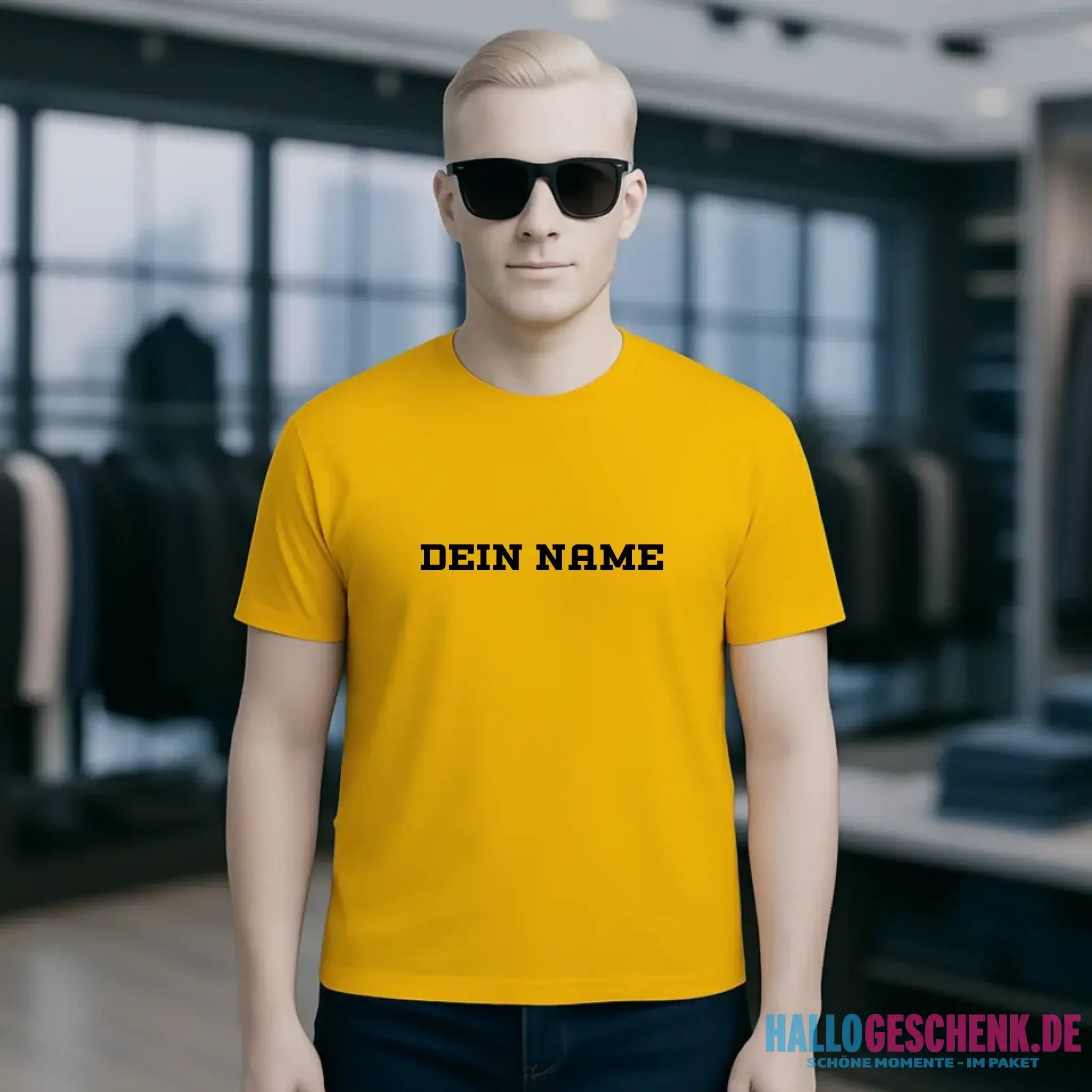 Einfacher Name • Unisex Premium T-Shirt XS-5XL aus Bio-Baumwolle für Damen & Herren • Exklusivdesign • personalisiert