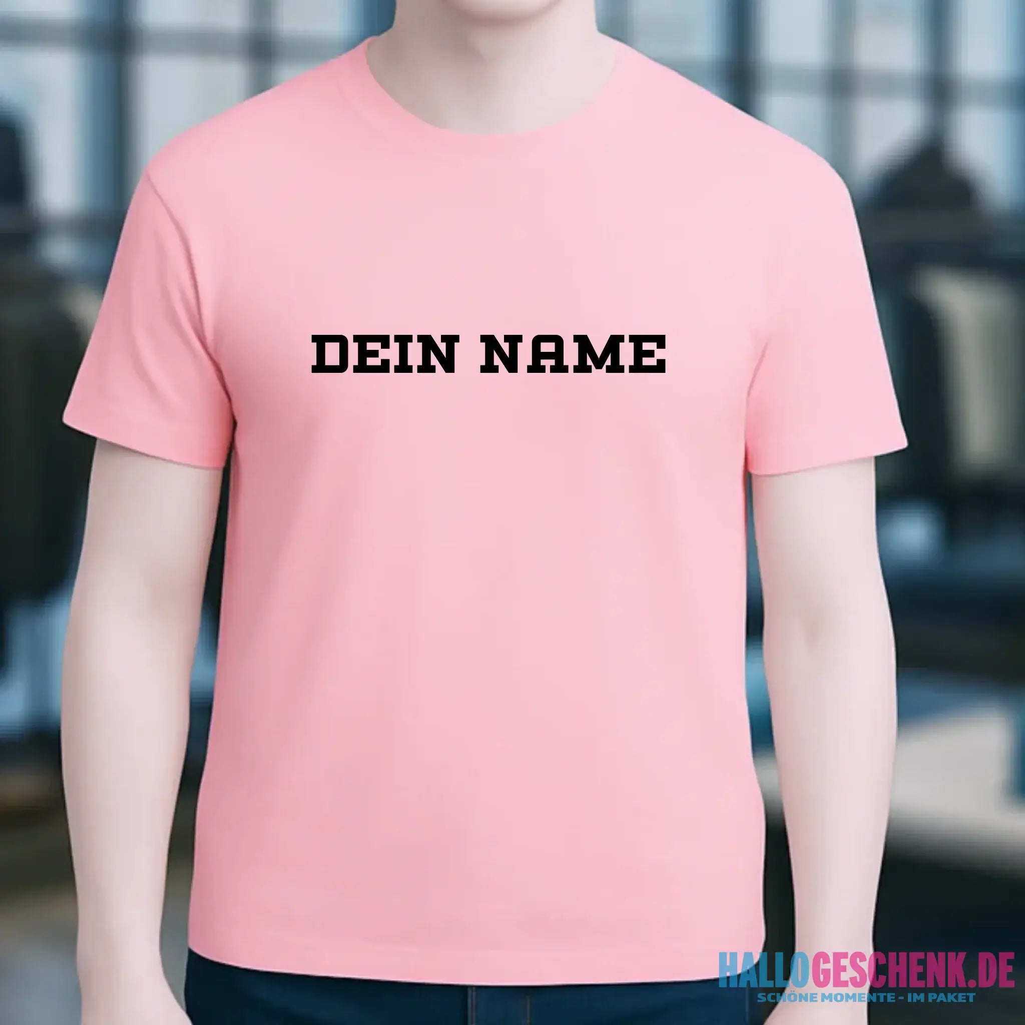 Einfacher Name • Unisex Premium T-Shirt XS-5XL aus Bio-Baumwolle für Damen & Herren • Exklusivdesign • personalisiert