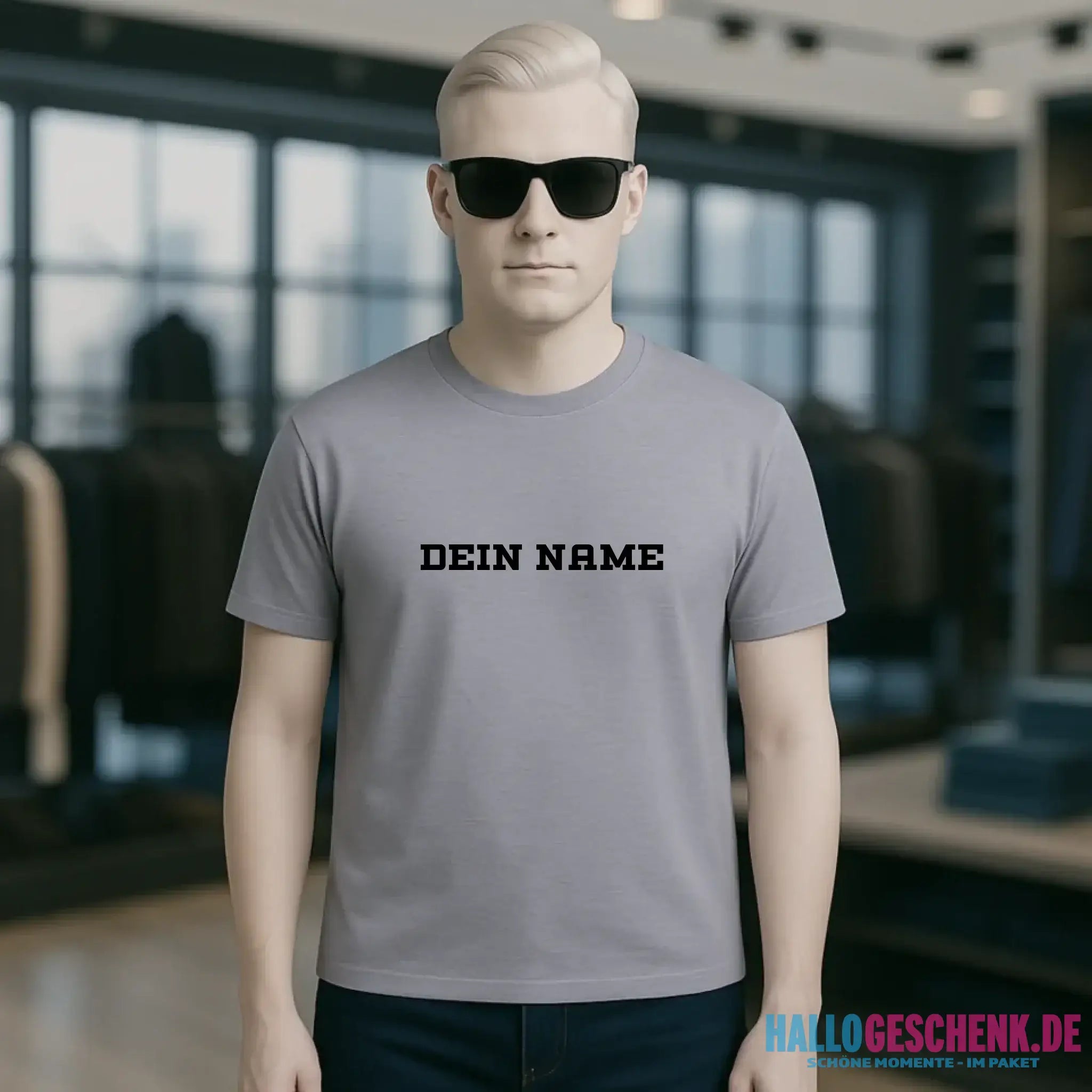 Einfacher Name • Unisex Premium T-Shirt XS-5XL aus Bio-Baumwolle für Damen & Herren • Exklusivdesign • personalisiert